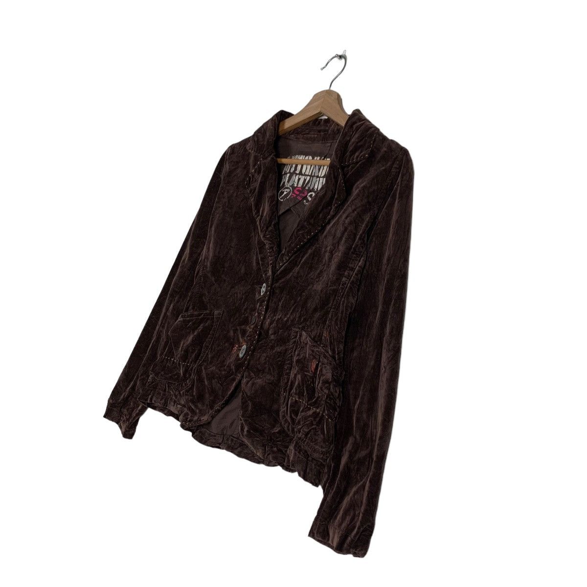 Japanese Brand ANTGAUGE PLATINUM Punk Velvet Casual Jacket #0006-C1 Size S / US 4 / IT 40 - 2 Thumbnail