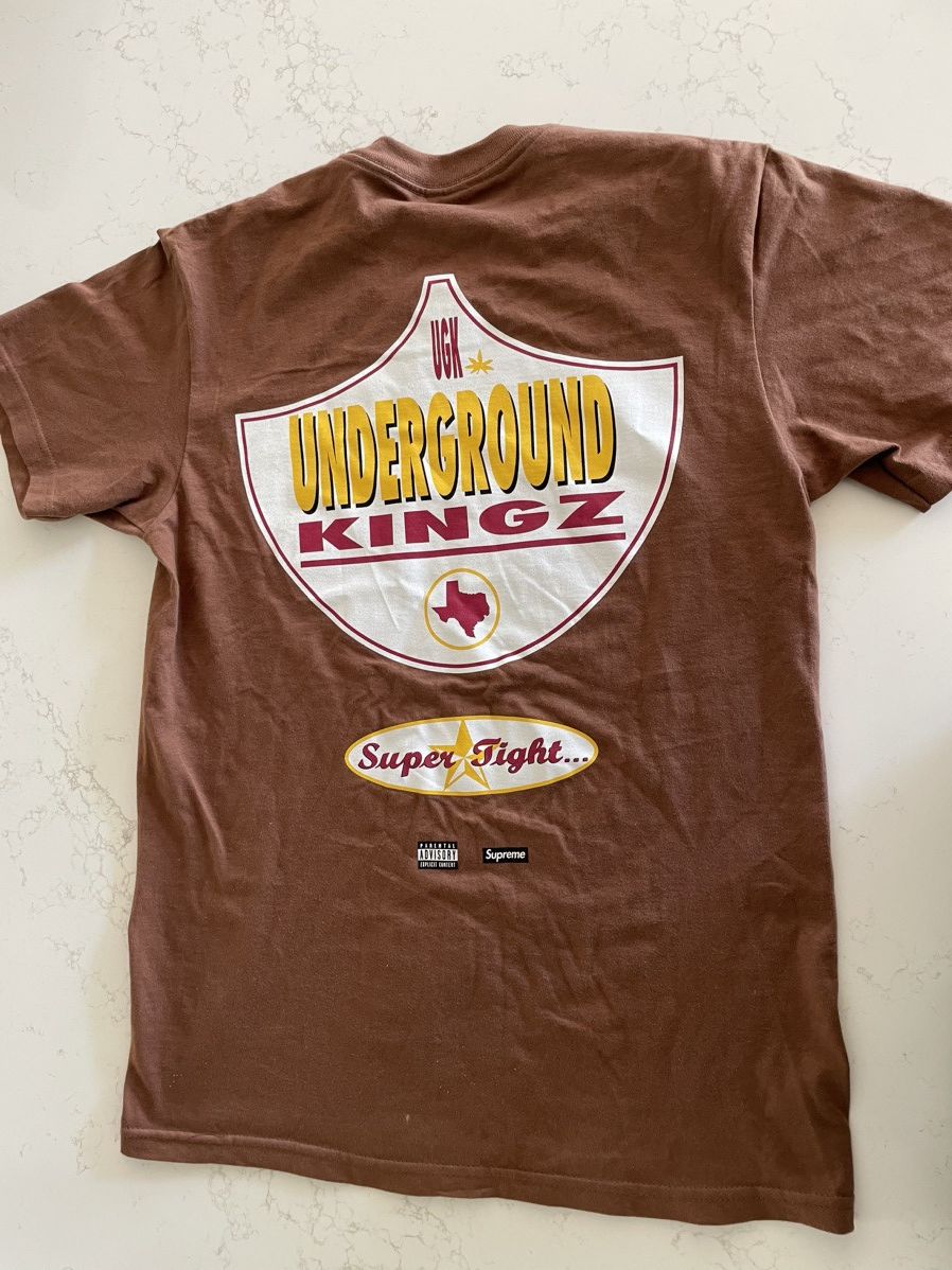 image of 2024 Supreme Ugk Super Tight Tee 'brown', Men's (Size Small)