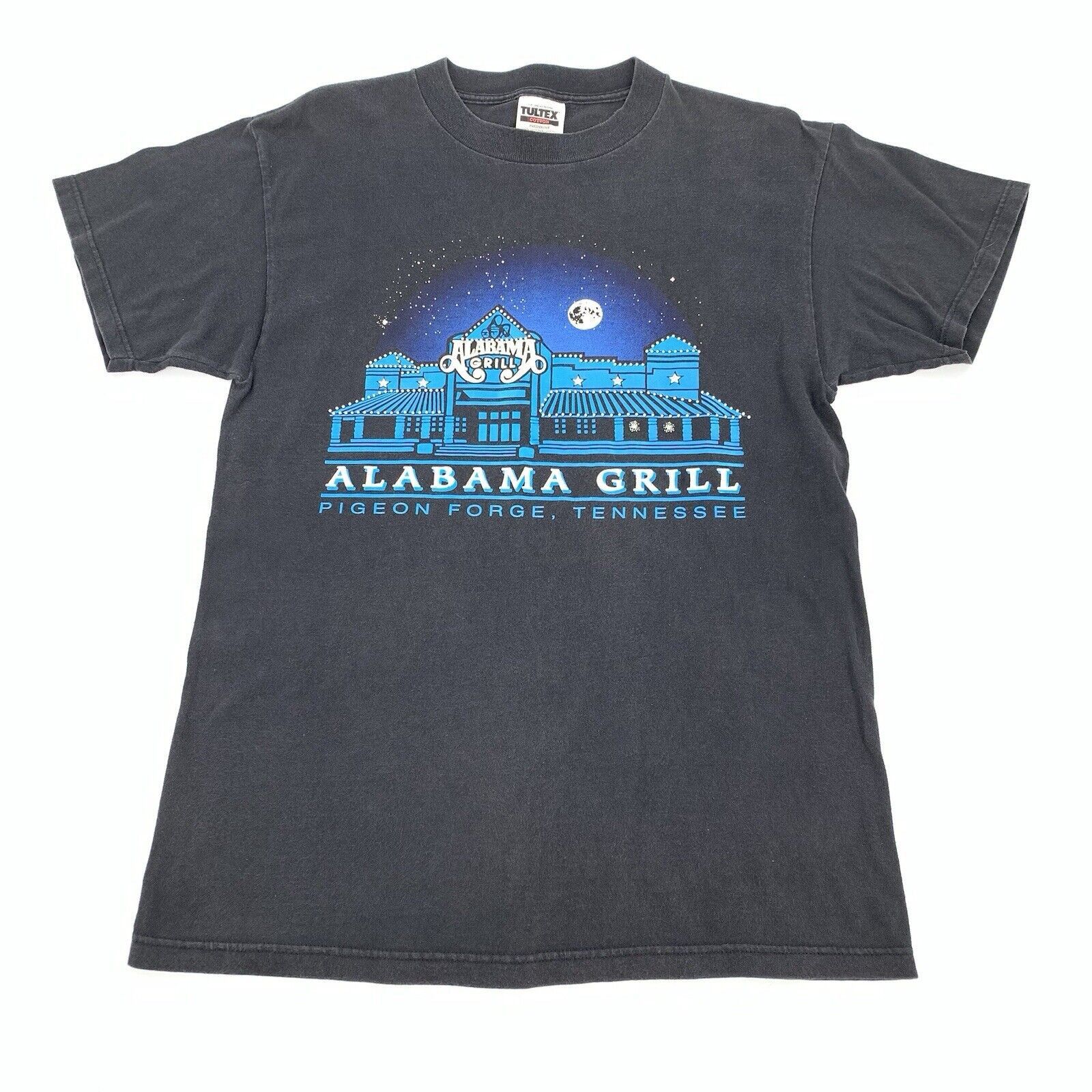Tultex × Vintage Vintage 1990s Alabama Grill Short Sleeve T-Shirt Faded Size US M / EU 48-50 / 2 - 1 Thumbnail