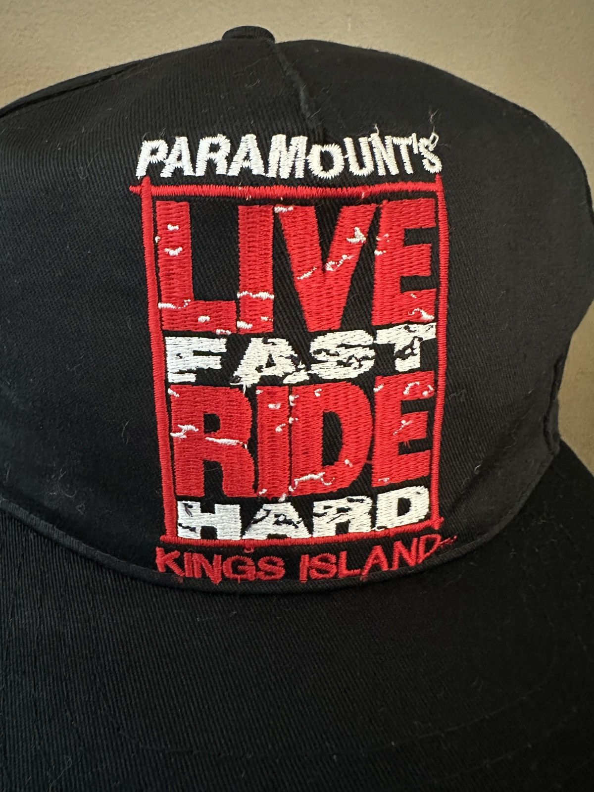 Japanese Brand Vintage Paramount Live Fast Ride Hard Snapback Hat Size ONE SIZE - 2 Thumbnail
