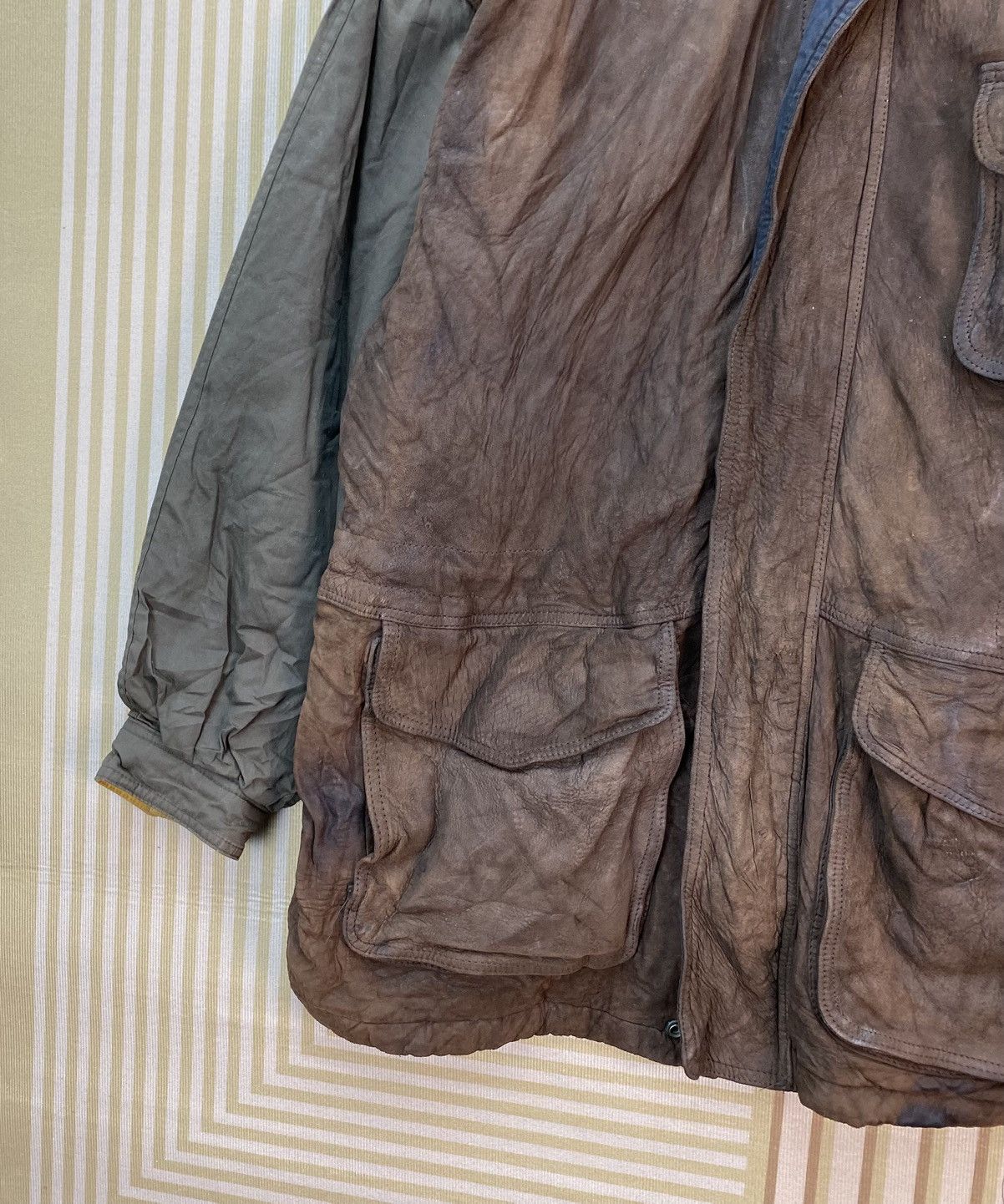 American Eagle Outfitters 🫶 vintage American Eagle brown leather Outdoor Jacket Size US L / EU 52-54 / 3 - 4 Thumbnail