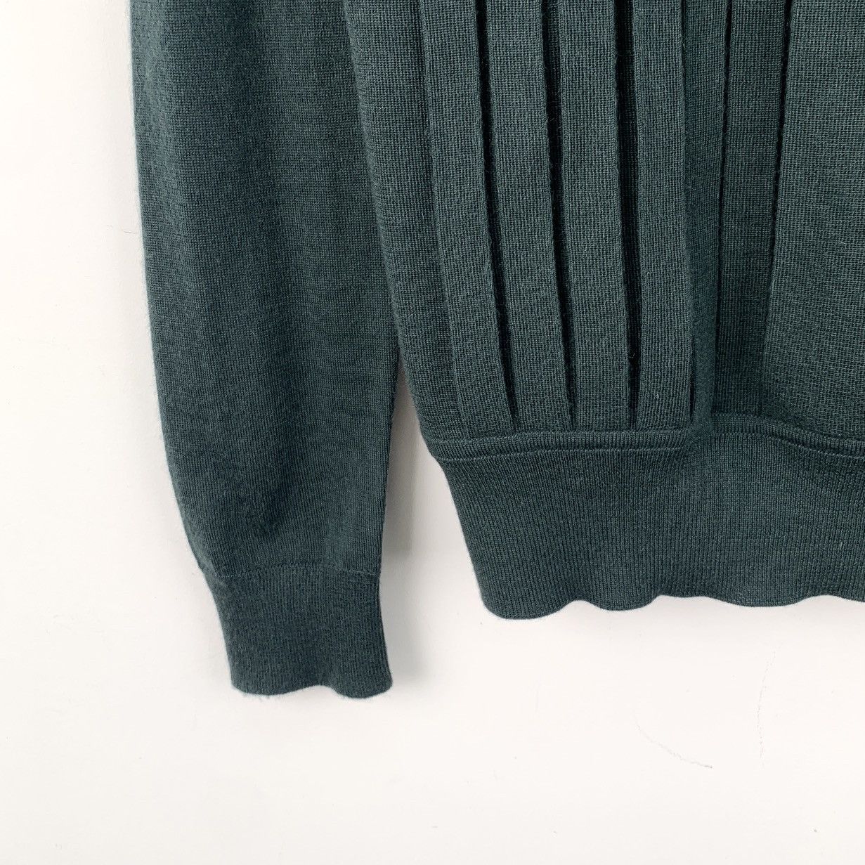 Hermes Hermes Dark Green Cashmere Long Sleeve Knit Sweater K26WX Size XS / US 0-2 / IT 36-38 - 4 Thumbnail