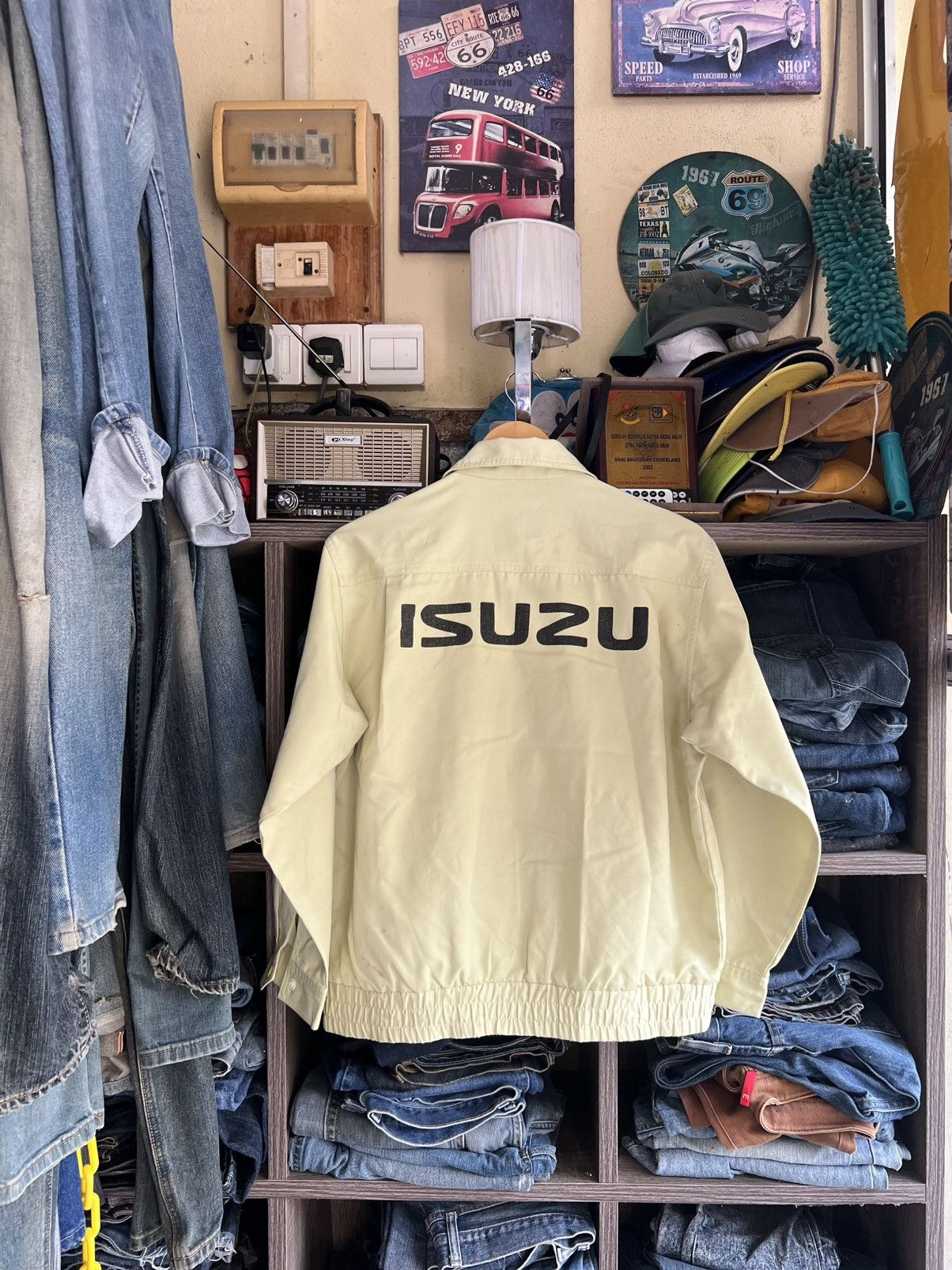 Japanese Brand 🔥Vintage Hanma Isuzu Work Jacket Size US M / EU 48-50 / 2 - 1 Thumbnail