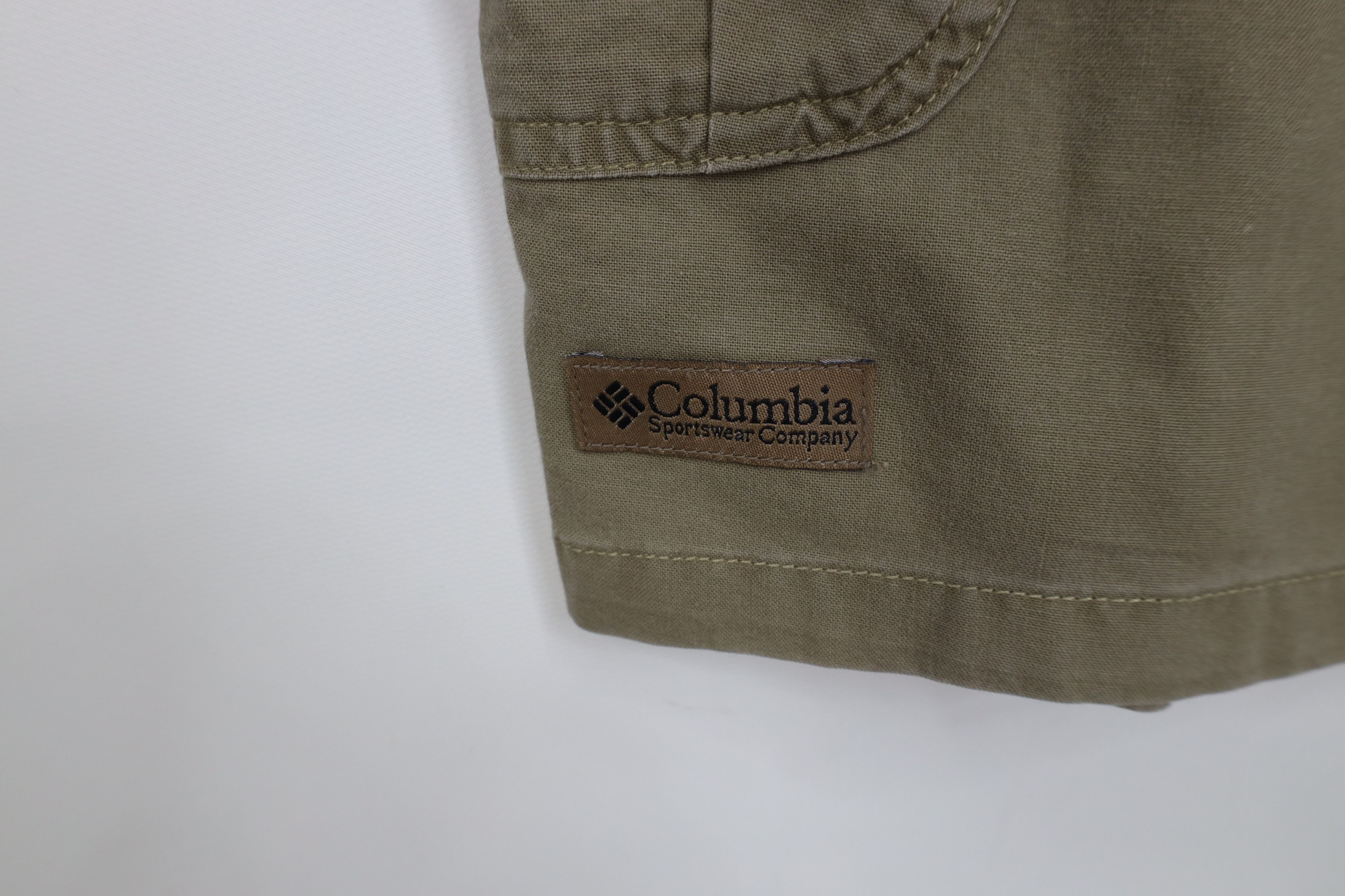 Columbia Vintage 90s Columbia Above Knee Cargo Shorts Cotton Breen Size US 38 / EU 54 - 5 Thumbnail