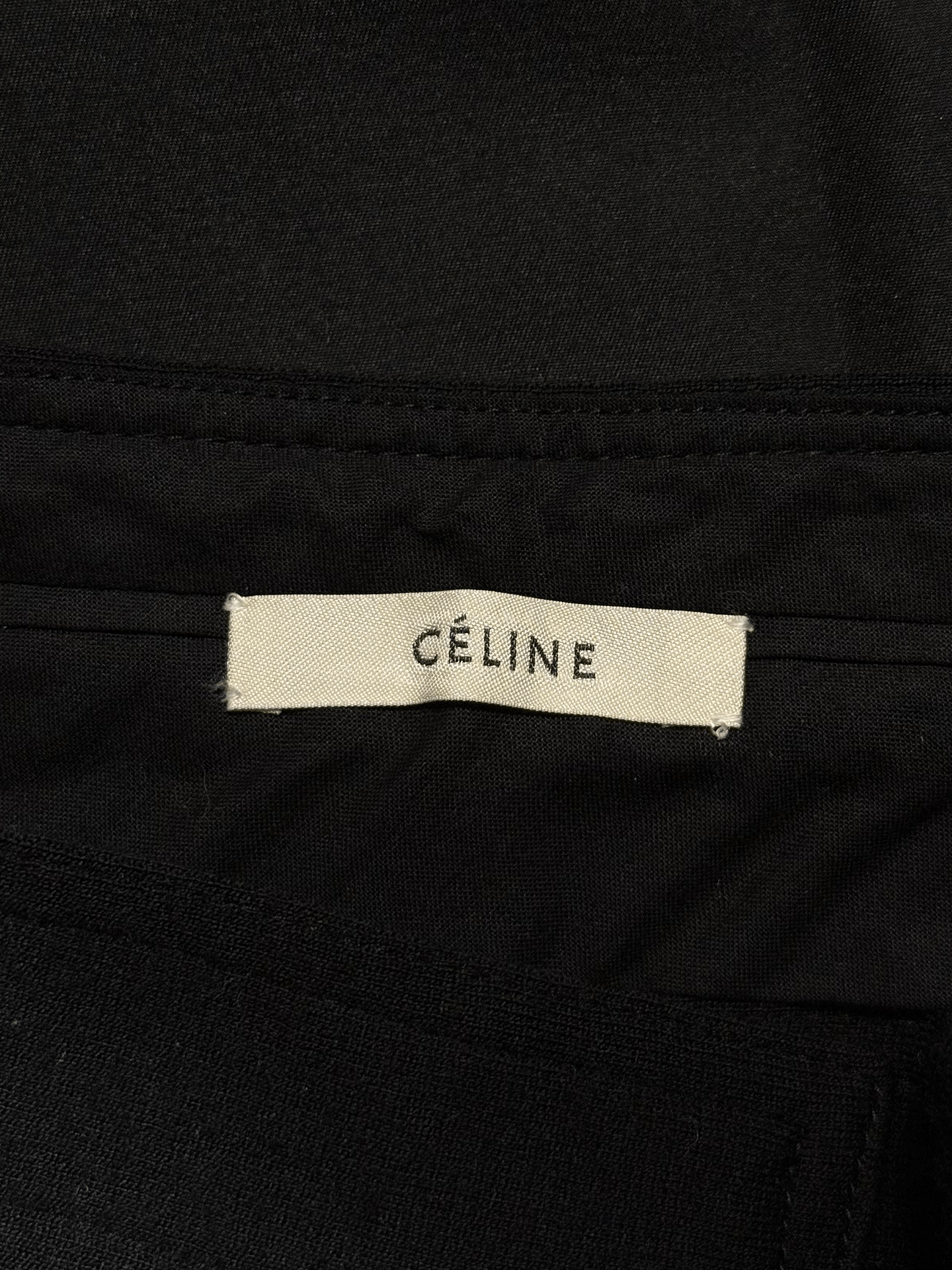 Celine Celine front pocket black flared pants Size 25" / US 0 / IT 36 - 3 Thumbnail