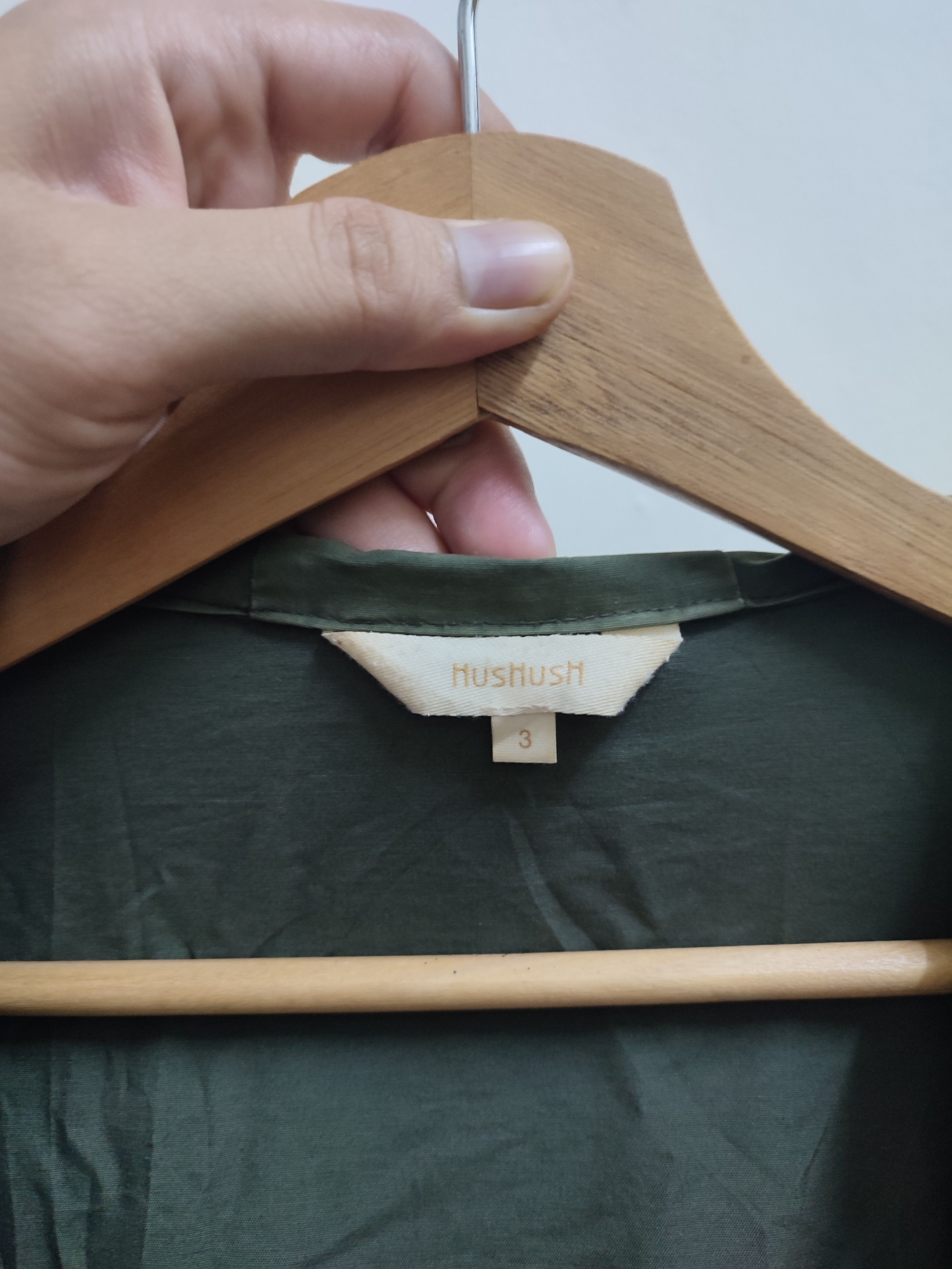 Japanese Brand Japanese Brand Hushush Green Hooded Jacket Size US M / EU 48-50 / 2 - 11 Thumbnail