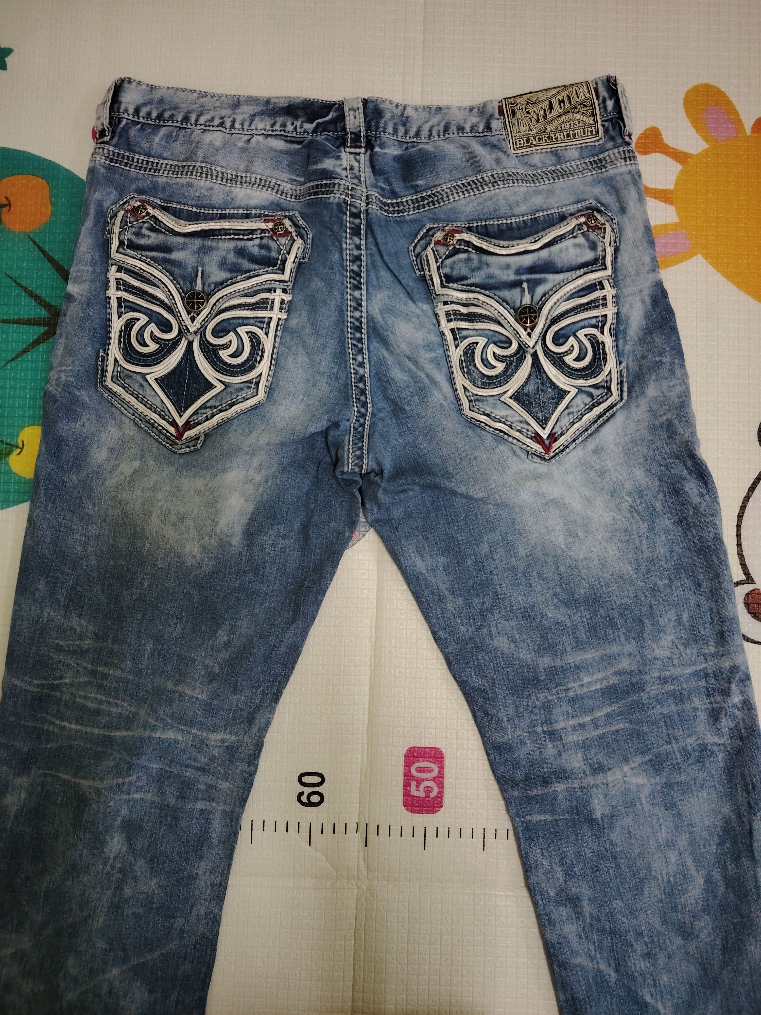 Affliction VINTAGE BLACK PREMIUM AFFLICTION "ACE" JEANS Size US 36 / EU 52 - 5 Thumbnail
