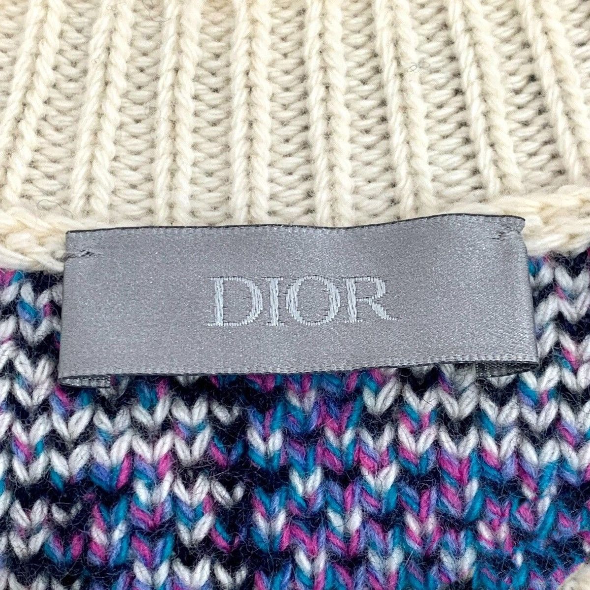 Dior Dior Wool All-over Printed Long Sleeve Knit Sweater K26WX Size S / US 4 / IT 40 - 5 Thumbnail