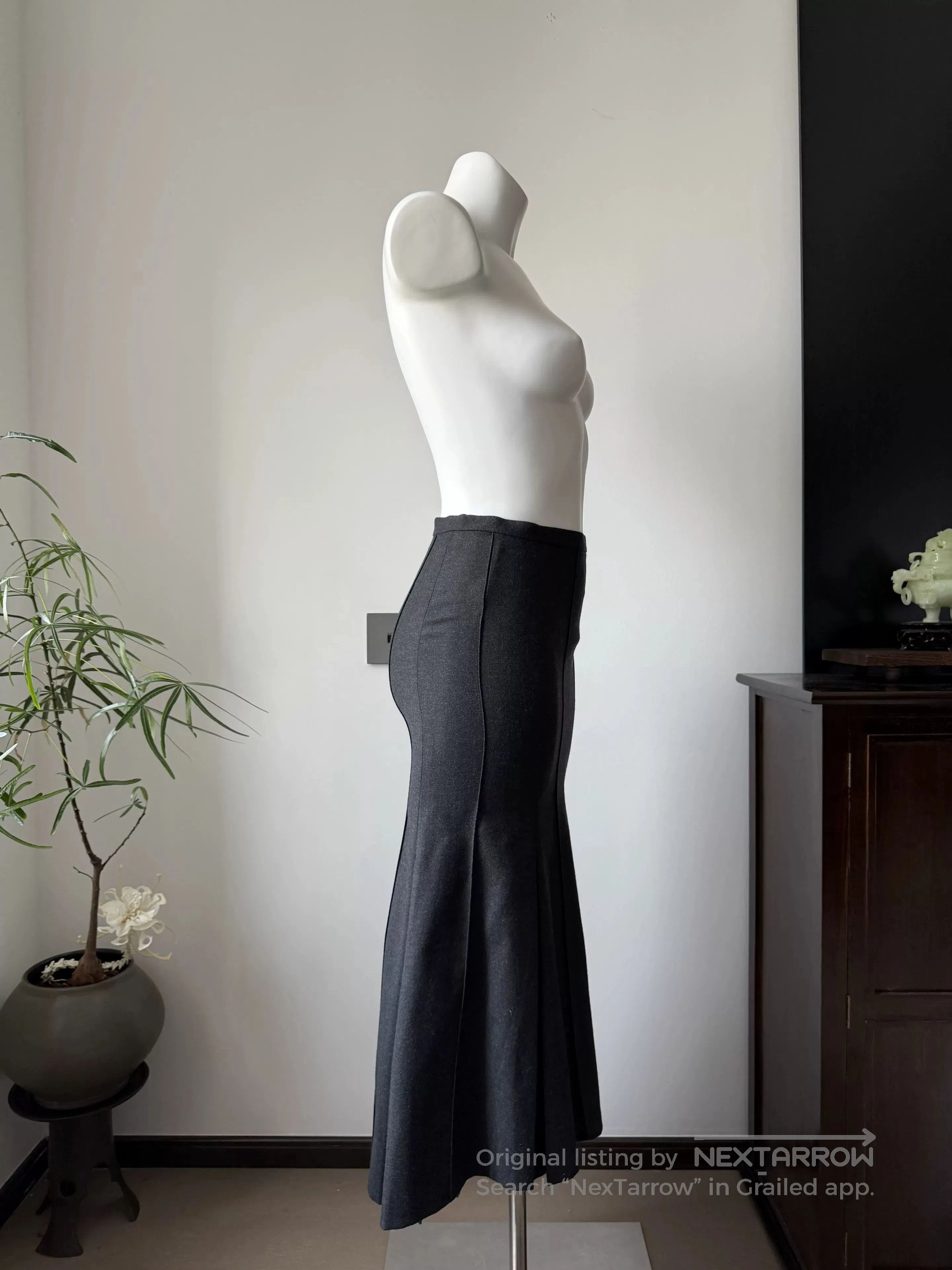 Other Vintage Wool Mermaid Long Skirt. Size 25" / US 0 / IT 36 - 3 Thumbnail