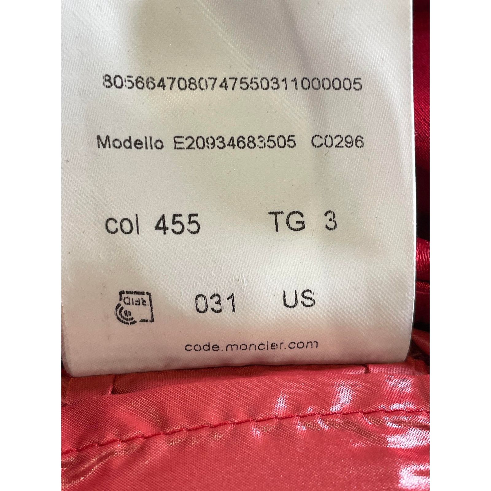 Moncler Moncler Satin Maya Red Jacket Size US S / EU 44-46 / 1 - 3 Thumbnail