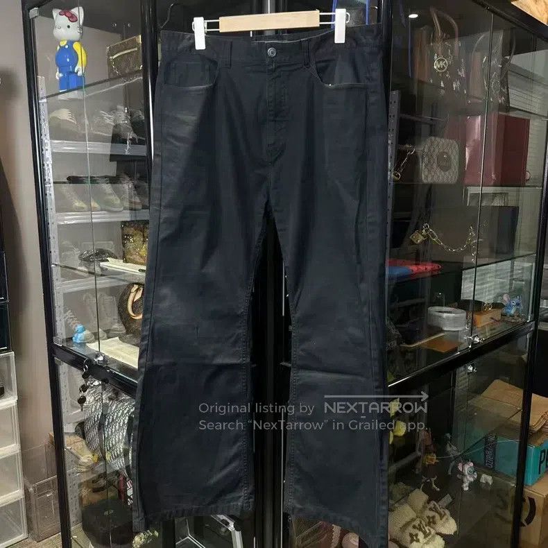 Balenciaga Balenciaga size L Black Flared Denim Pants Size US 27 - 1 Thumbnail