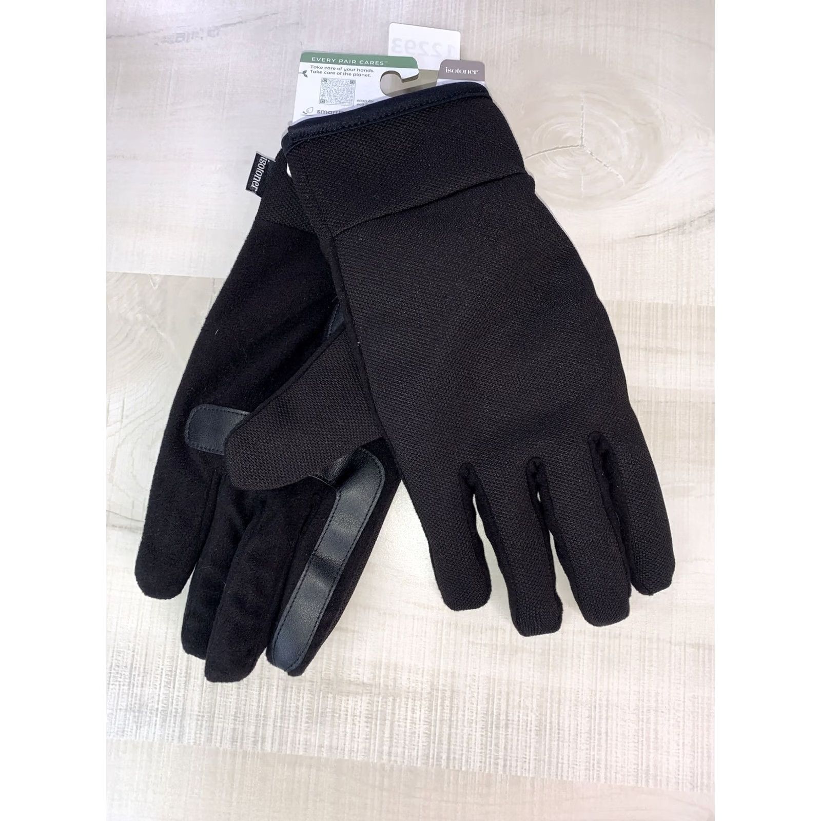 Vintage isotoner Gloves M EN XL Black Winter NWT-12293 Size ONE SIZE - 4 Thumbnail