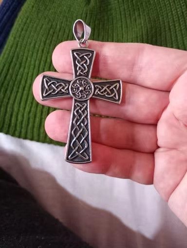 Other Carving Cross Pendant Accessories Necklace Gifts For Him Size ONE SIZE - 1 Thumbnail