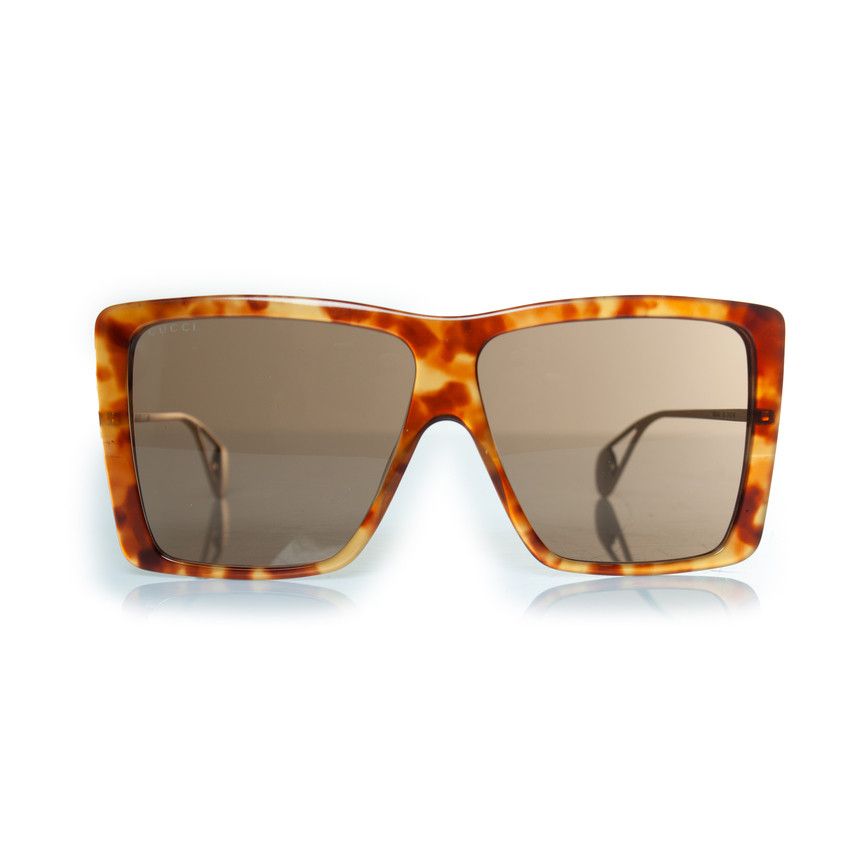 Gucci Gucci, Havana brown oversized sunglasses Size ONE SIZE - 1 Thumbnail