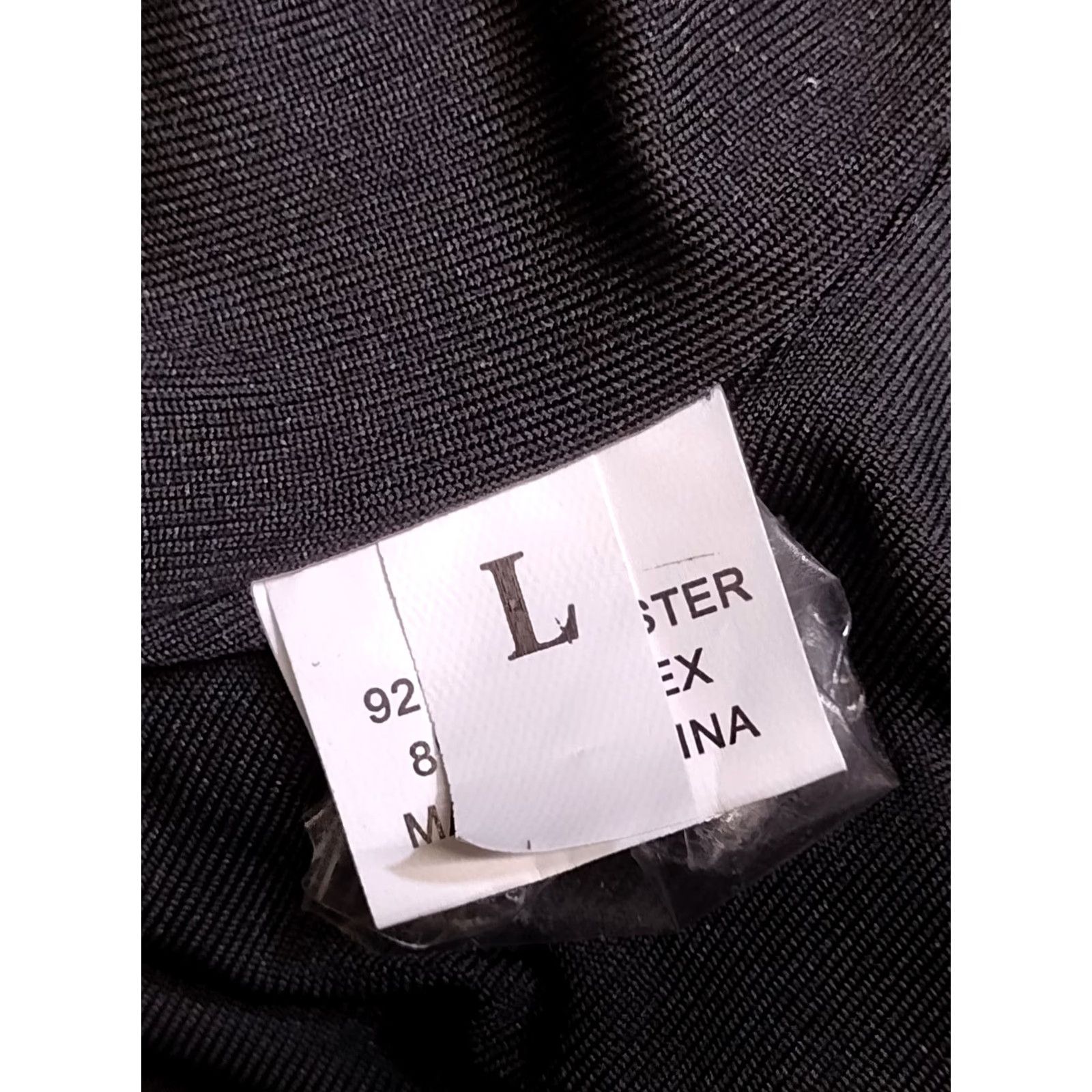 Vintage Cropped Tank Top Black Women's L Tank Cropped Sleeveless Strappy Strap Round Neck Casual All Seasons Breathable Stretch Polyester Spandex Size L / US 10 / IT 46 - 5 Thumbnail
