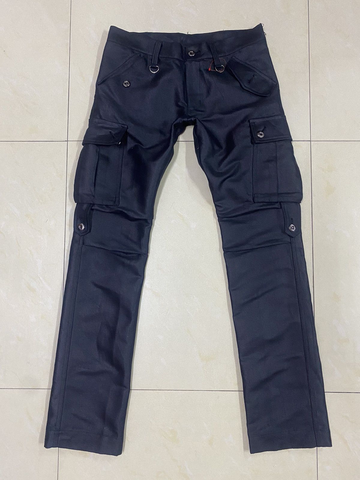 If Six Was Nine × Japanese Brand × Yasuyuki Ishii Japanese Brand Ichi Miri Waxed Cargo Pants Size US 31 - 1 Thumbnail
