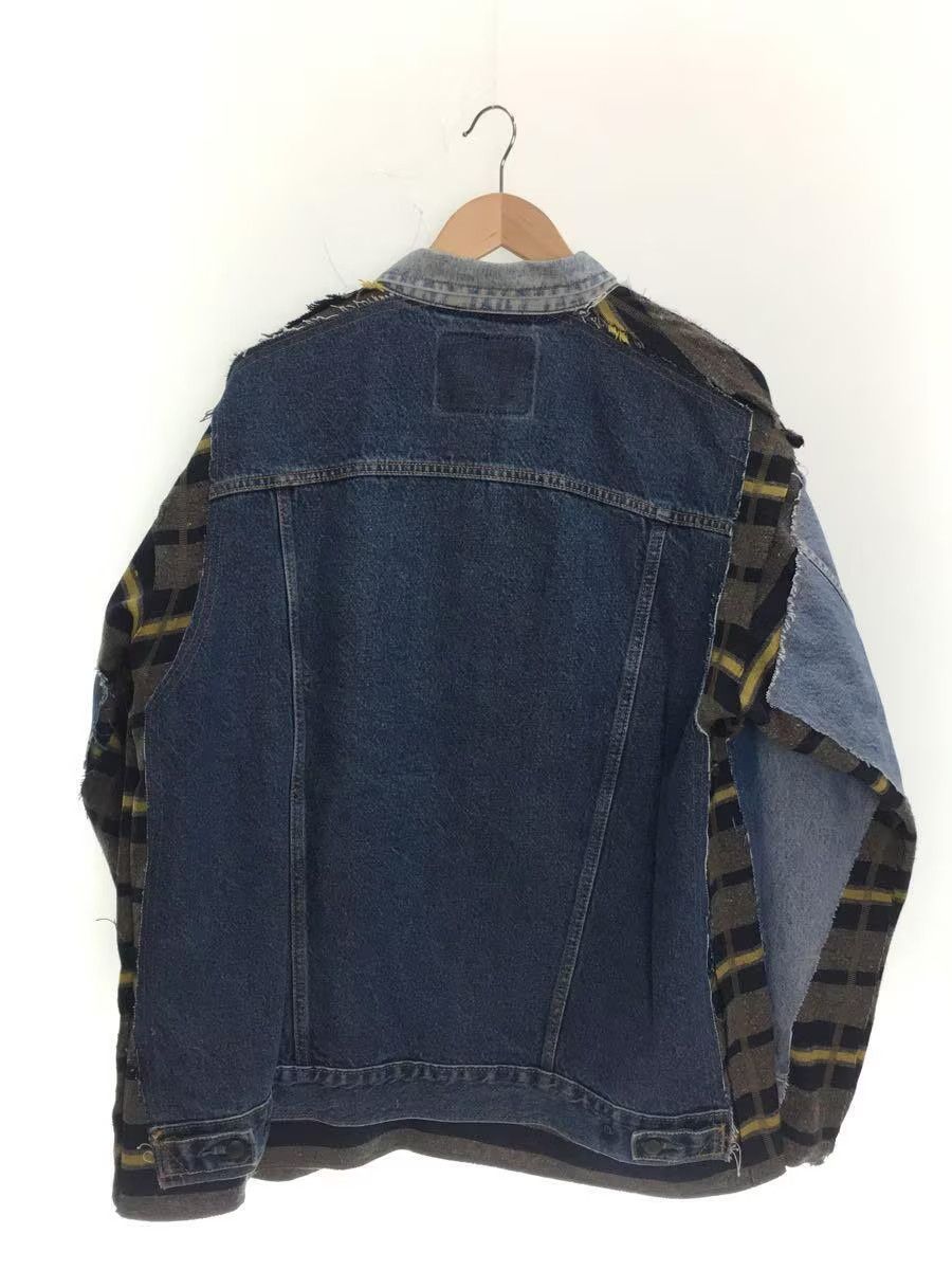 Needles Reconstructed Denim Wool Jacket Size US L / EU 52-54 / 3 - 2 Thumbnail