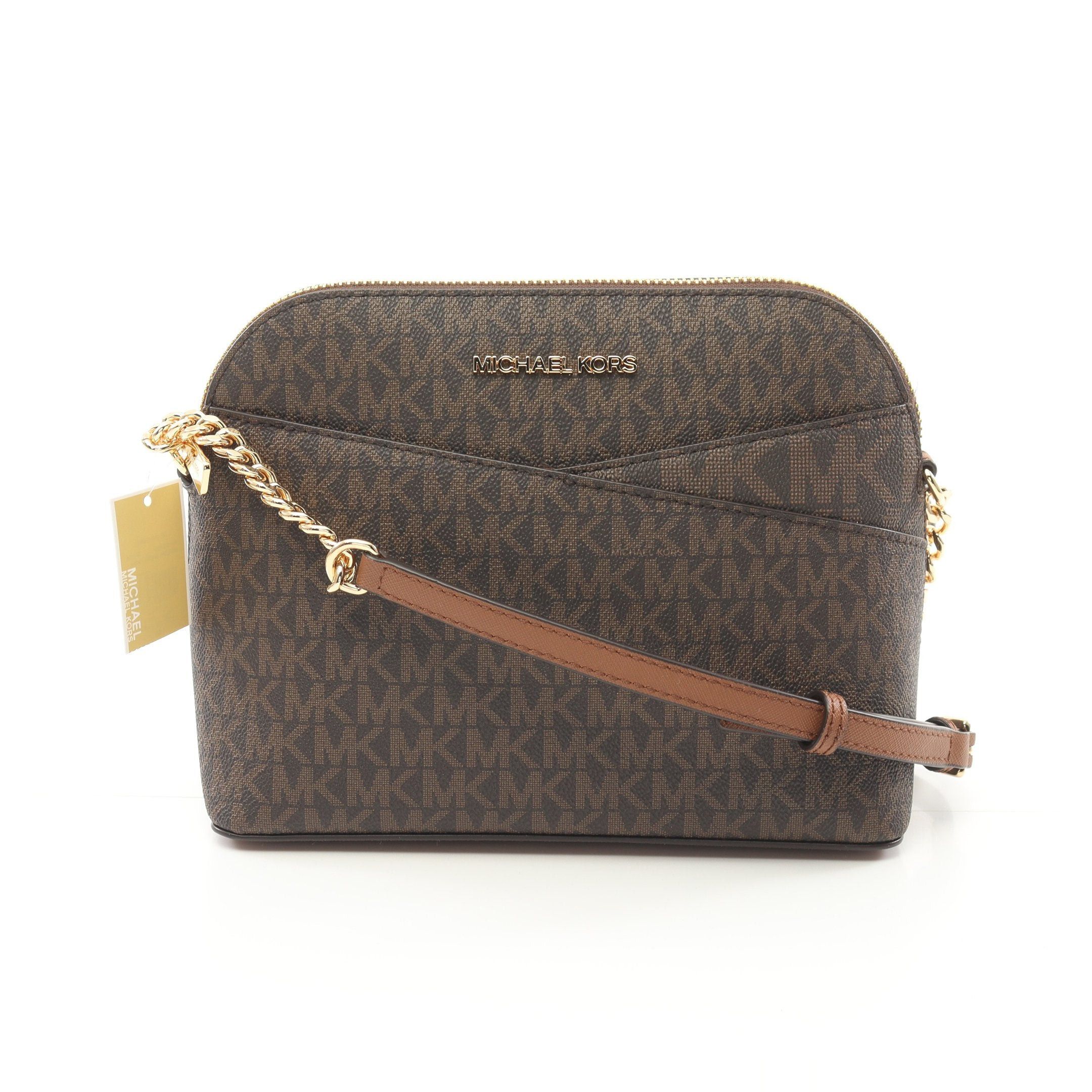 Michael Kors Michael Kors Jet Set Travel Chain Shoulder Bag Leather Dark Brown Size ONE SIZE - 1 Thumbnail