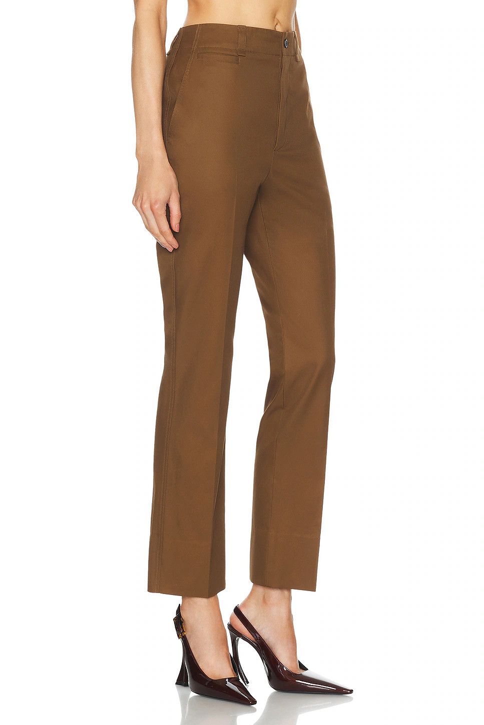 Saint Laurent Paris o1y0126 Casual Pant in Brown Size 30" / US 8 / IT 44 - 2 Thumbnail