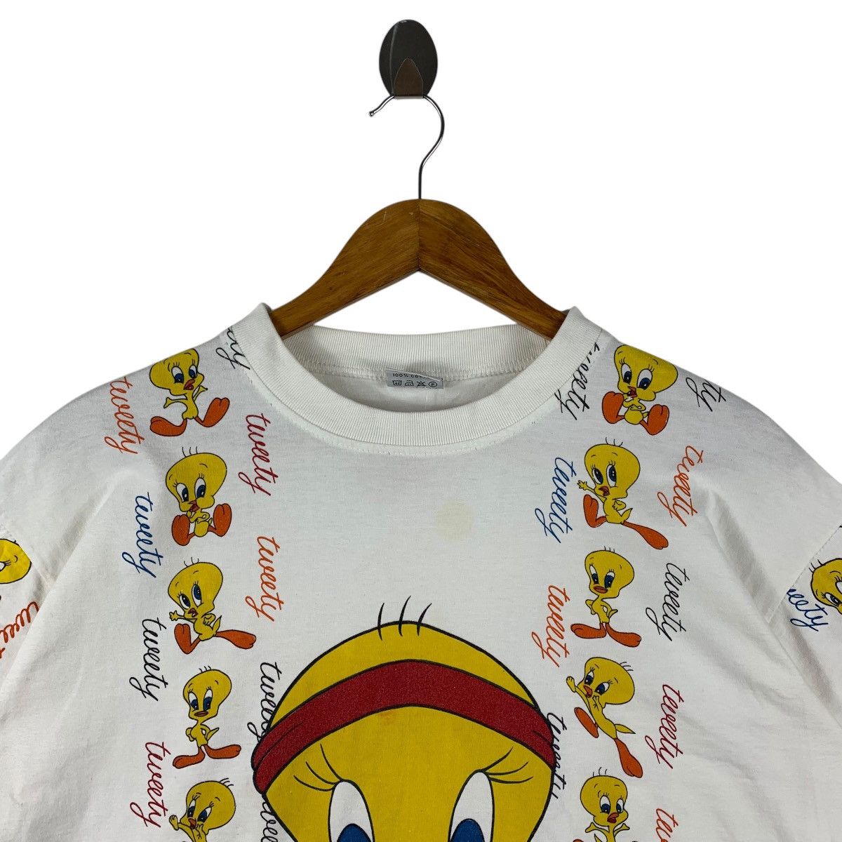 Cartoon Network × Plus One Clothing × Vintage Vintage TWEETY CARTOON Big printed bootleg tee Size US M / EU 48-50 / 2 - 2 Thumbnail