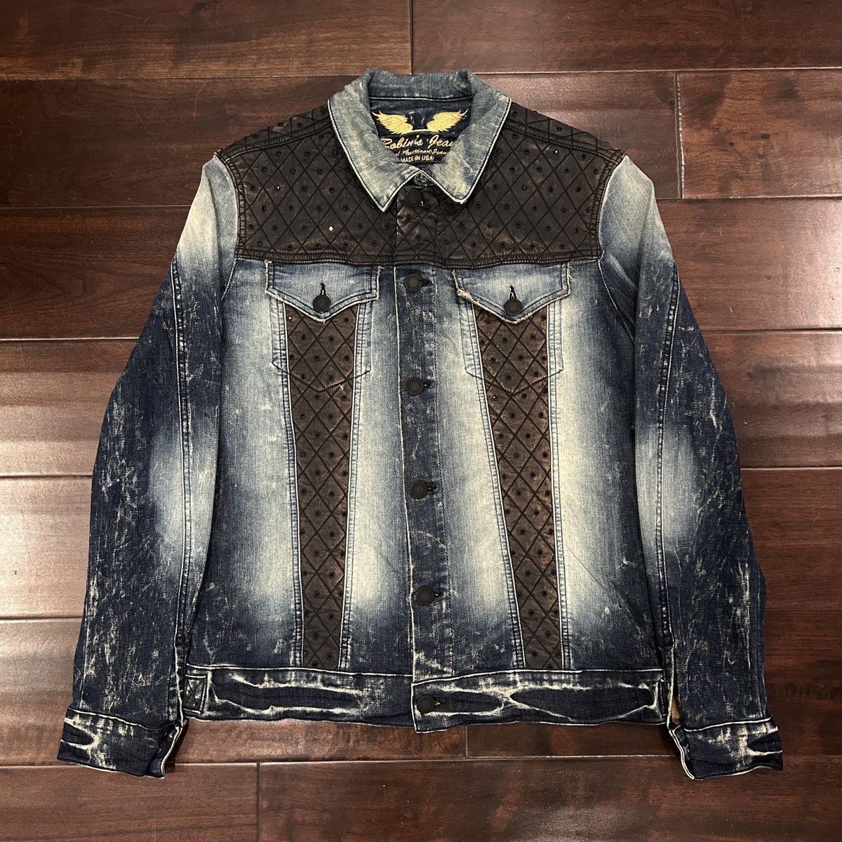 ROBIN JEANS STUDDED DENIM JACKET