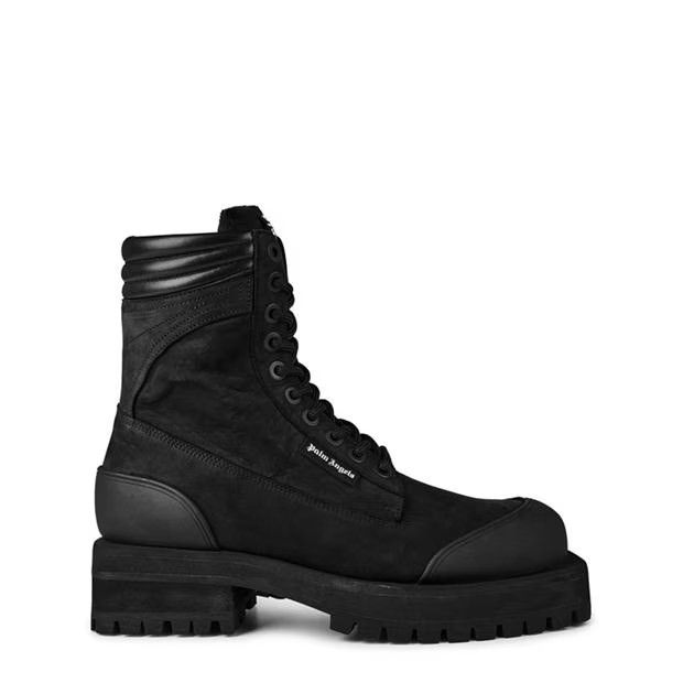 Palm Angels o1y0325 Logo Ankle Boots in Black Size US 10 / EU 43 - 1 Thumbnail