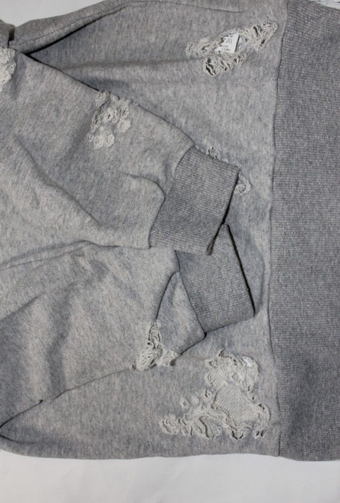 Maison MIHARA YASUHIRO MIHARA YASUHIRO Grey distressed long sleeve sweatshirt Size XS / US 0-2 / IT 36-38 - 7 Thumbnail