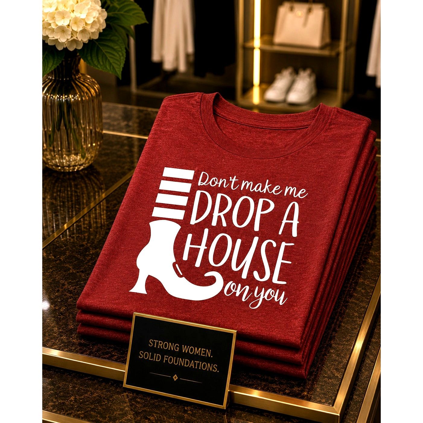 Other Don't Make Me Drop A House on You T Shirt Wizard of Oz M (6) Size M / US 6-8 / IT 42-44 - 1 Thumbnail