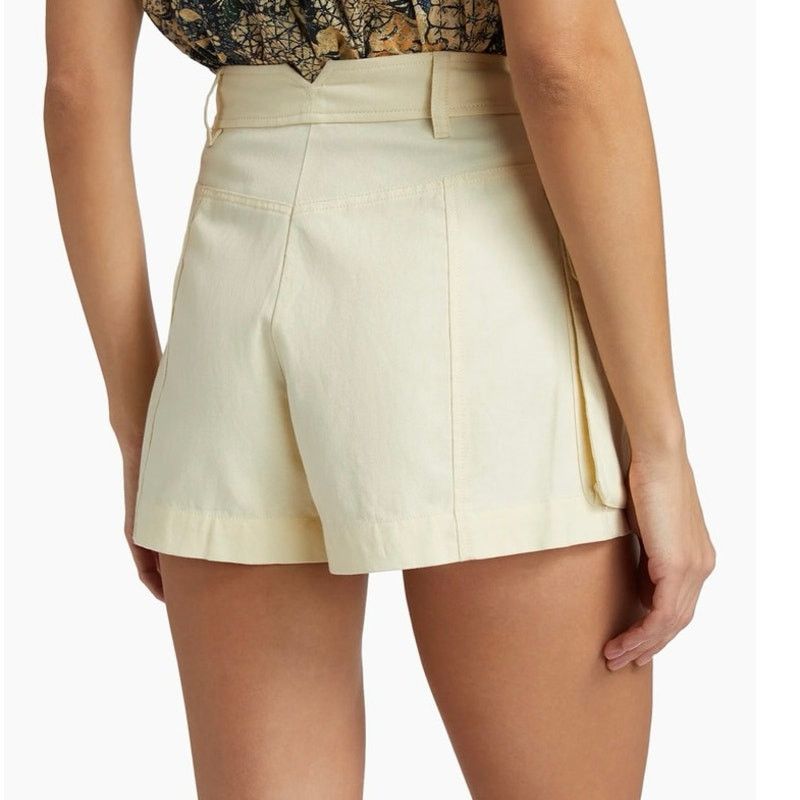 Ulla Johnson Ulla Johnson Sadie High-Rise Cargo Cotton Tencel Shorts 14 Size 36" / US 14 / IT 50 - 4 Thumbnail