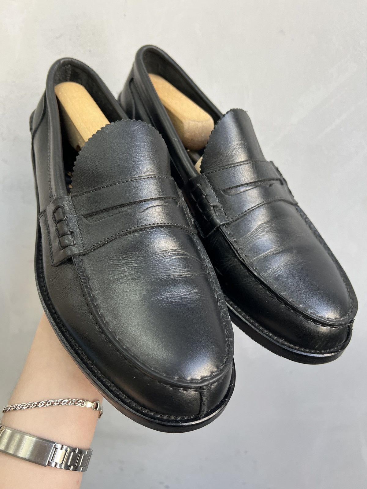 Japanese Brand Rare streetwear leather loafers England style y2k Size US 8.5 / EU 41-42 - 3 Thumbnail