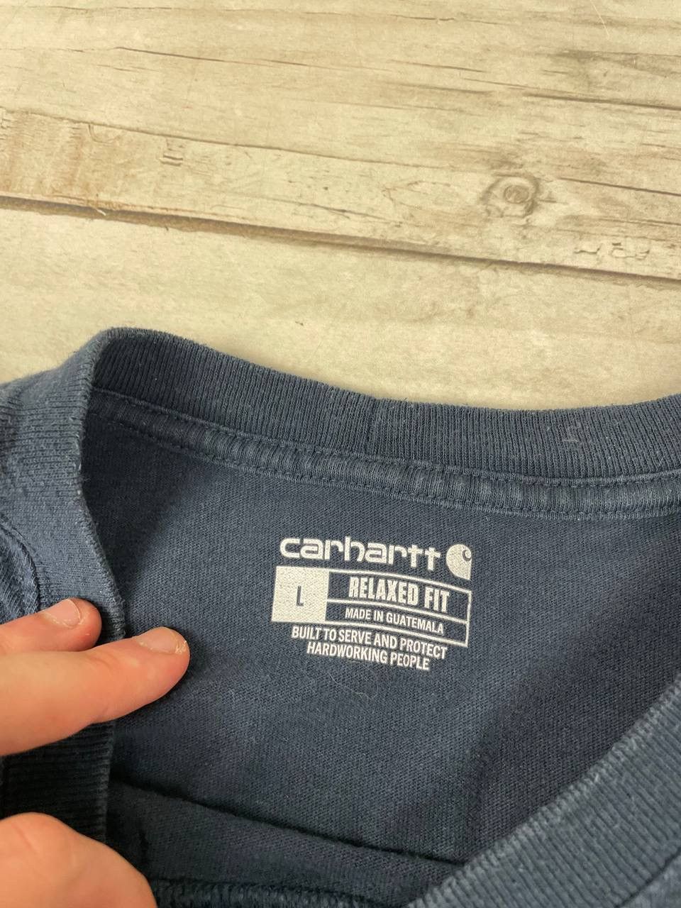 Carhartt Vintage Carhartt Big Logo Long Sleeve T Shirt Size US L / EU 52-54 / 3 - 9 Thumbnail