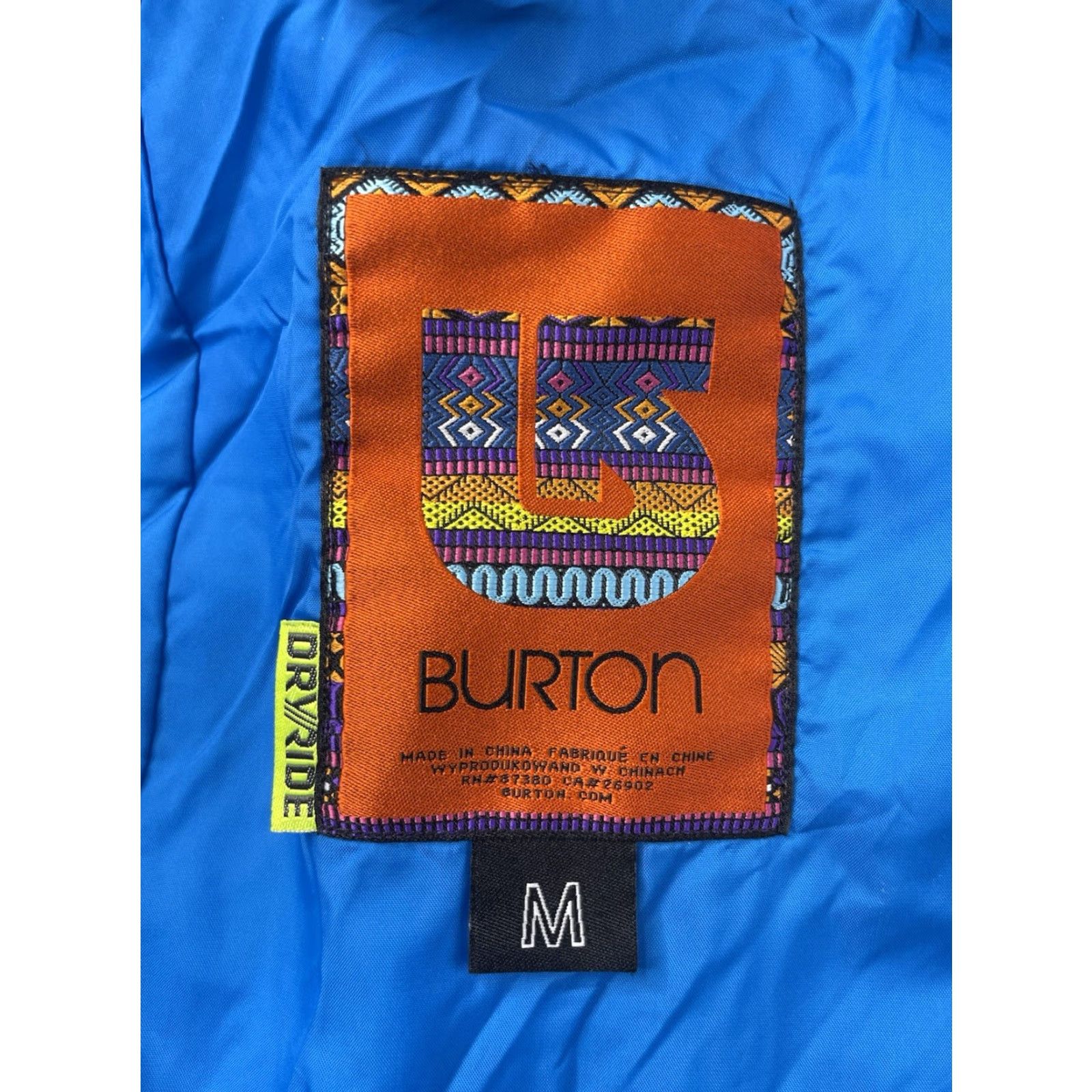 Burton Burton Jacket Women's Medium Colorful Pattern Hooded Insulated Ski Coat Size M / US 6-8 / IT 42-44 - 3 Thumbnail