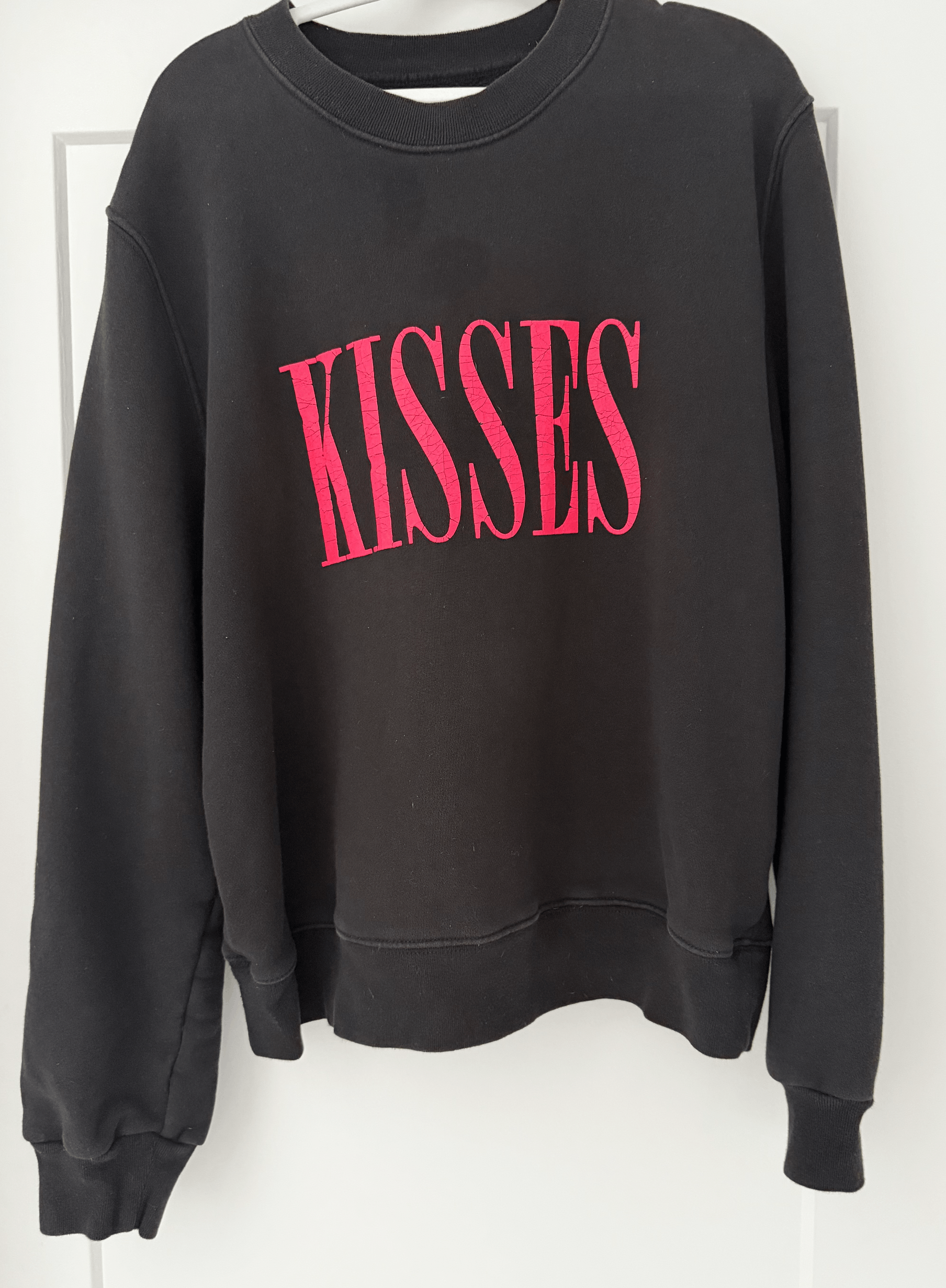 Amiri Amiri Black and Pink Kisses Crew Sweatshirt Size L Size US L / EU 52-54 / 3 - 4 Thumbnail