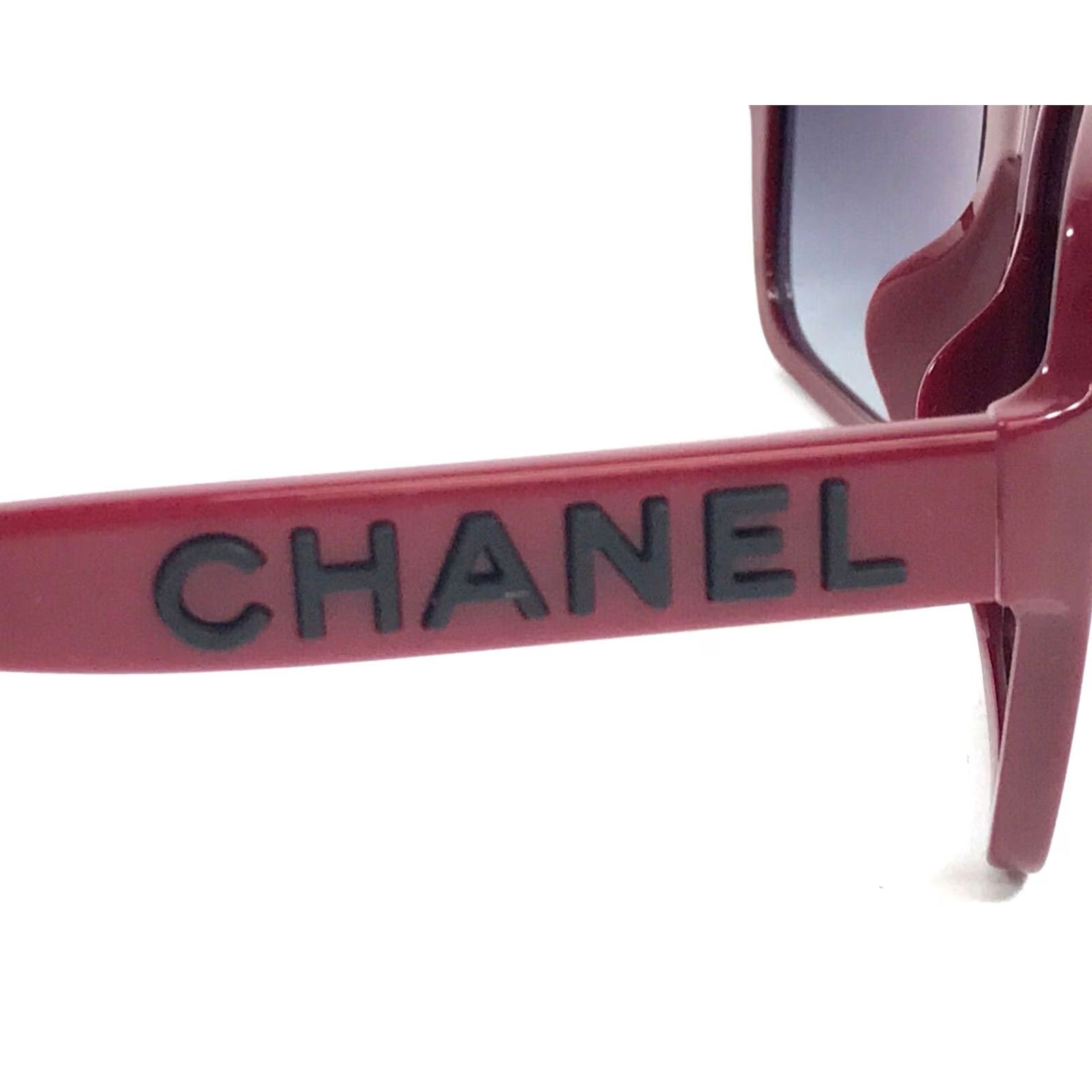 CHANEL Sunglasses Square Women Adult 56-17-140 V45 Red Gray  display picture 1