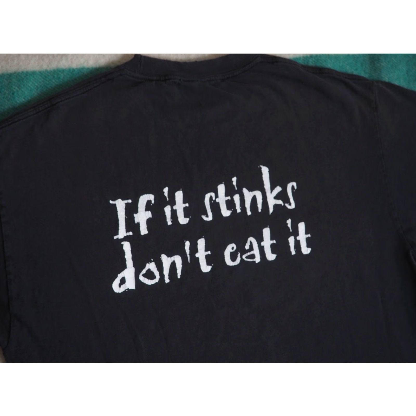 Port & Company VTG Y2k 2000s Fishing Fillet Joke Humor Faded Black Text Tee T-Shirt Mens L Size US L / EU 52-54 / 3 - 4 Thumbnail