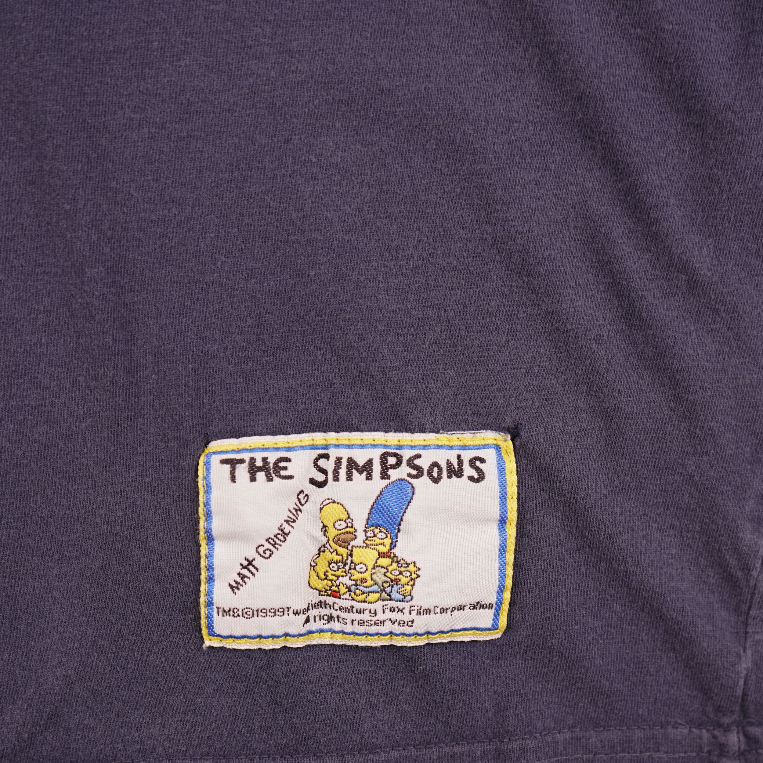 Cartoon Network × The Simpsons × Vintage 1999 Bart And Homer Simpsons T-Shirt FBI Agents Size US XXL / EU 58 / 5 - 4 Thumbnail