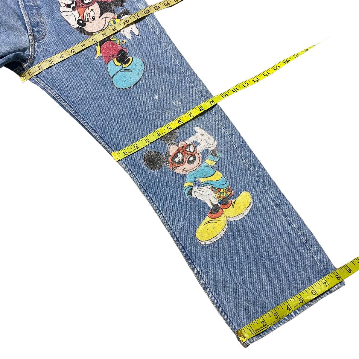 Levi's Vintage 90s Mickey X Levis 501 Lightwash Jeans Size US 33 - 23 Thumbnail