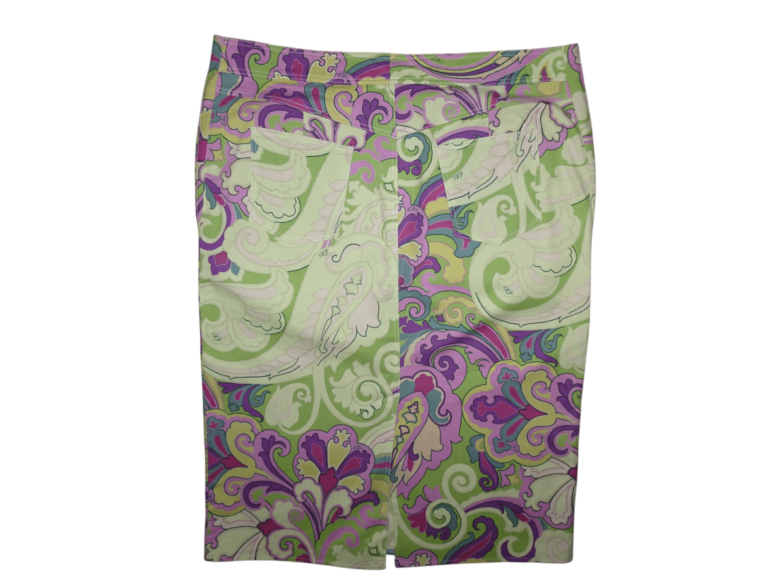 Etro ETRO PAISLEY PRINT COTTON SKIRT Size 32" / US 10 / IT 46 - 1 Thumbnail
