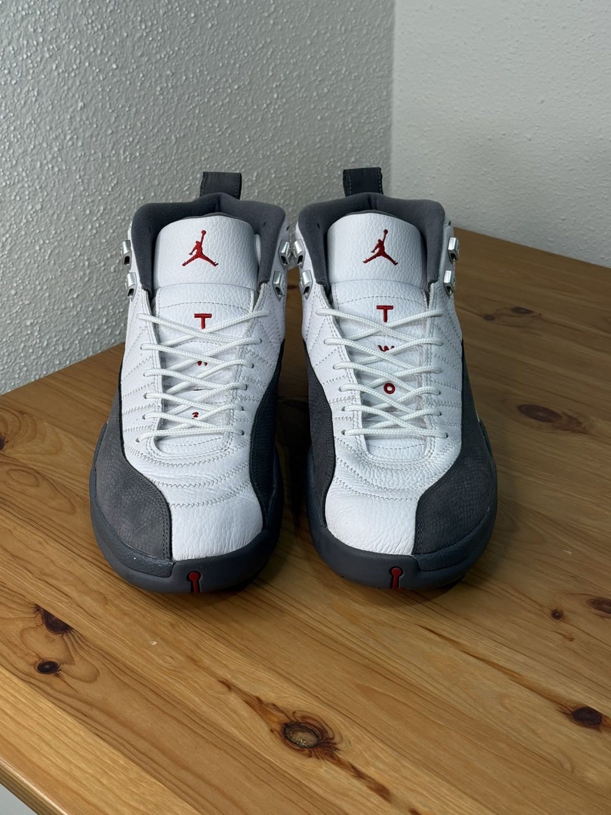 Jordan Brand × Nike Nike Air Jordan 12 Retro White Dark Grey Size US 14 / EU 47 - 2 Thumbnail