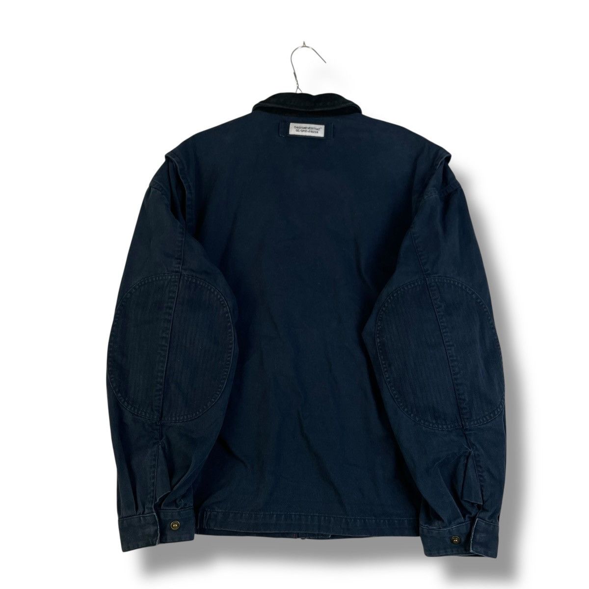 thisisneverthat THISISNEVERTHAT LEATHER COLLAR OVERSIZED WORKWEAR JACKET Size US L / EU 52-54 / 3 - 13 Thumbnail