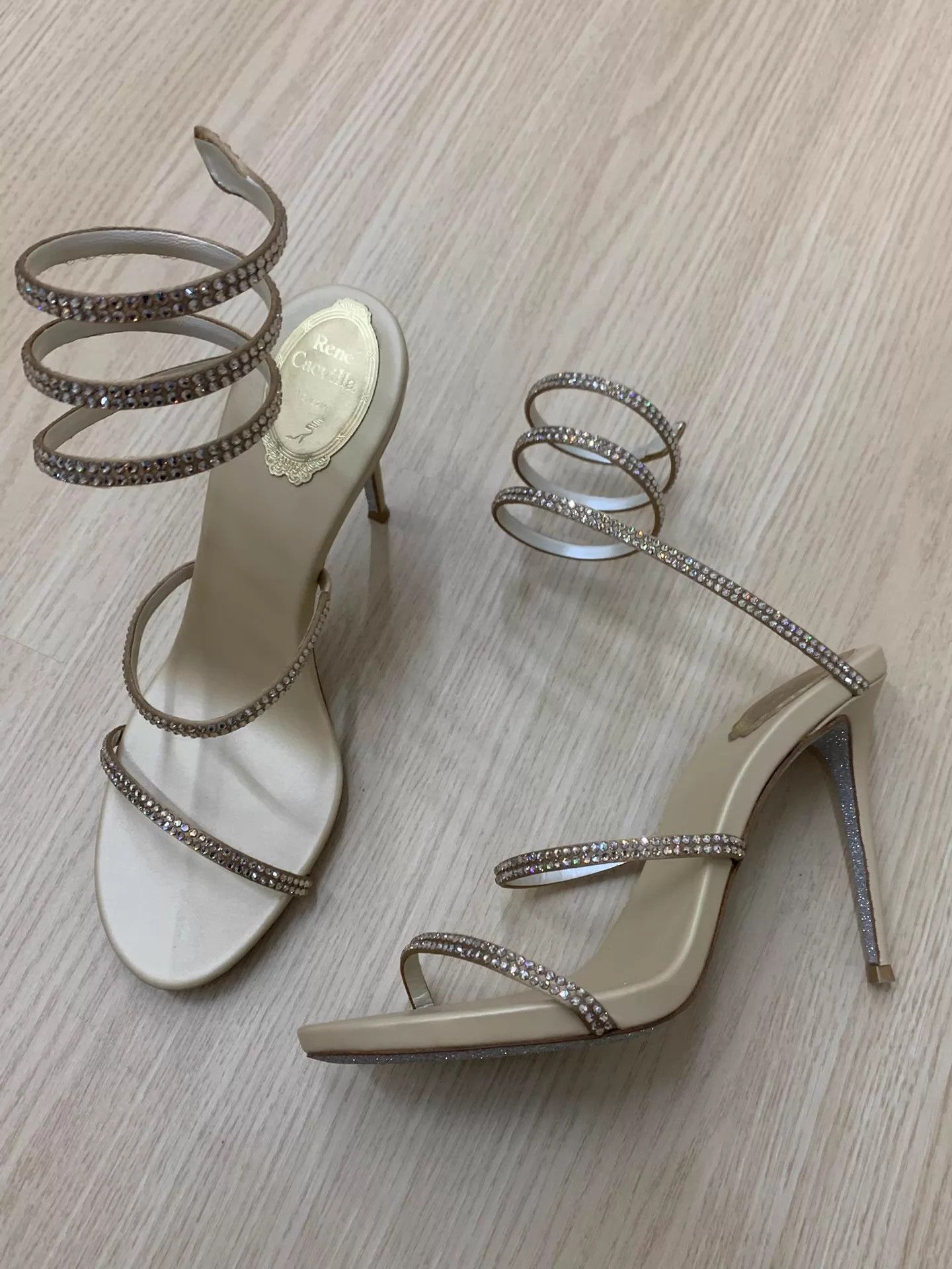 Rene Caovilla Rene Caovilla Snake-Wrap High-Heel Sandals Size 40 New Size US 9.5 / IT 39.5 - 2 Thumbnail