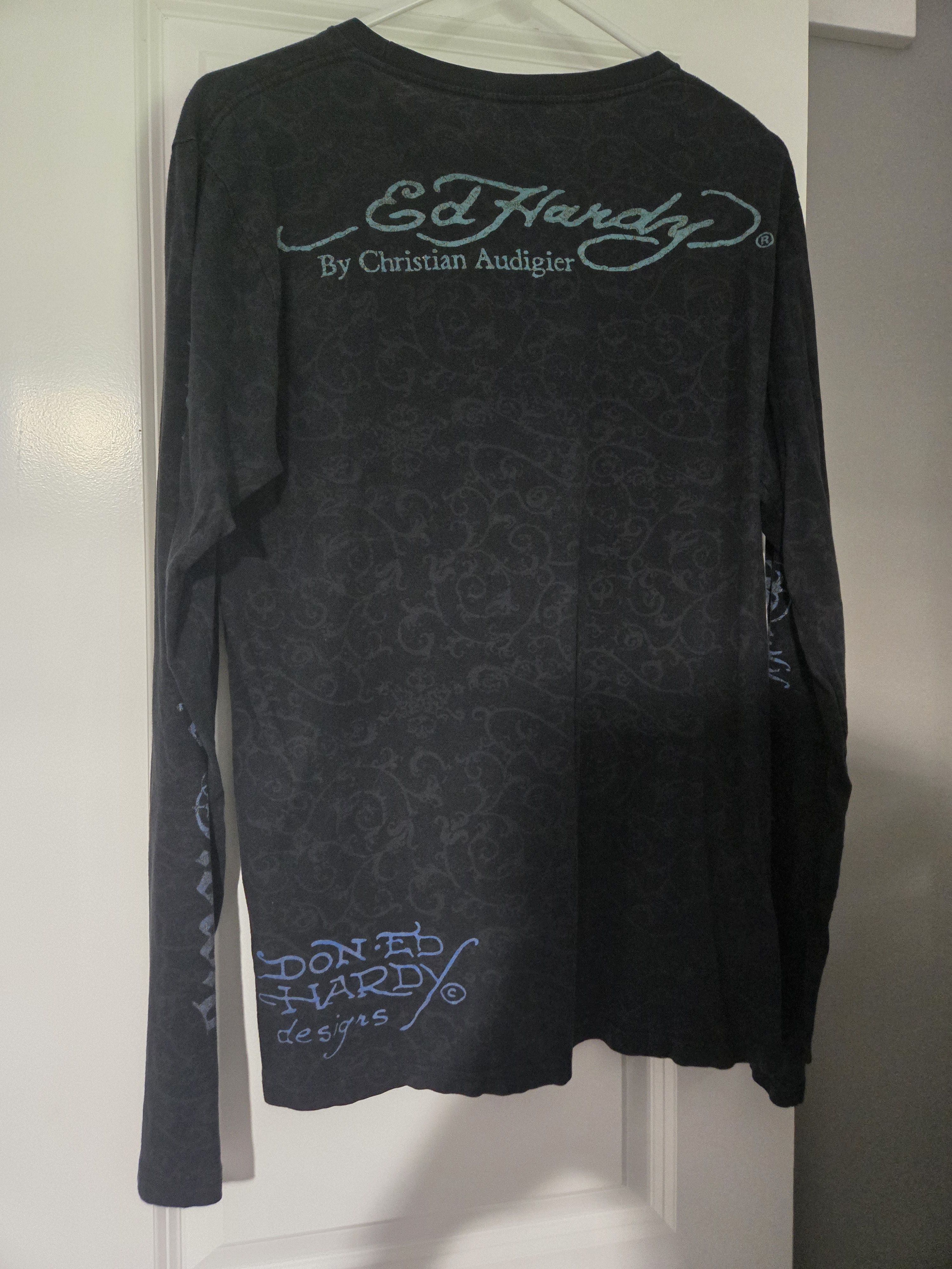 Christian Audigier Y2K RARE ED HARDY LONGSLEEVE Size US L / EU 52-54 / 3 - 3 Thumbnail