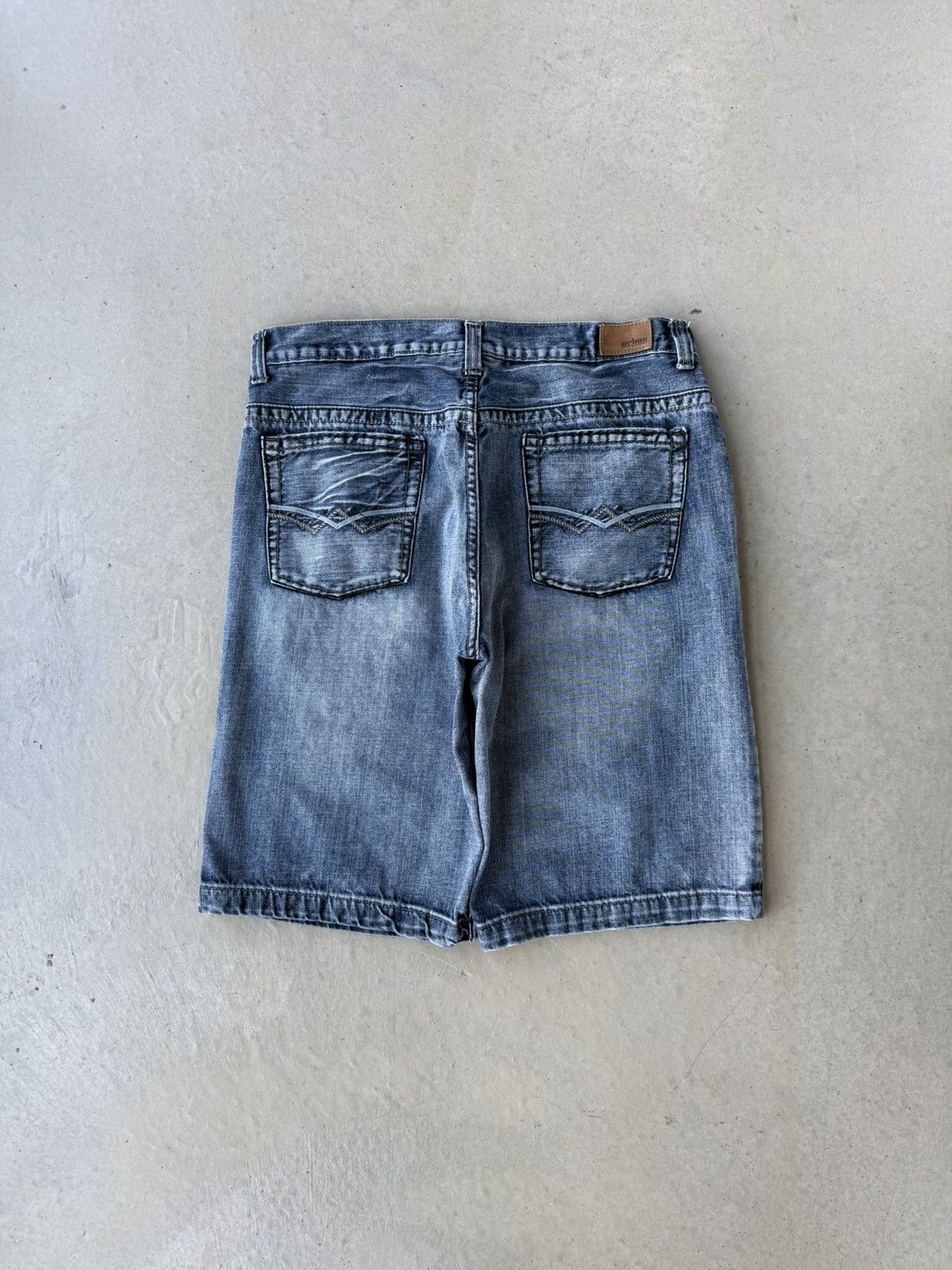Southpole Y2K Urban Pipeline Light Wash Denim Baggy Jean Shorts Size US 34 / EU 50 - 1 Thumbnail