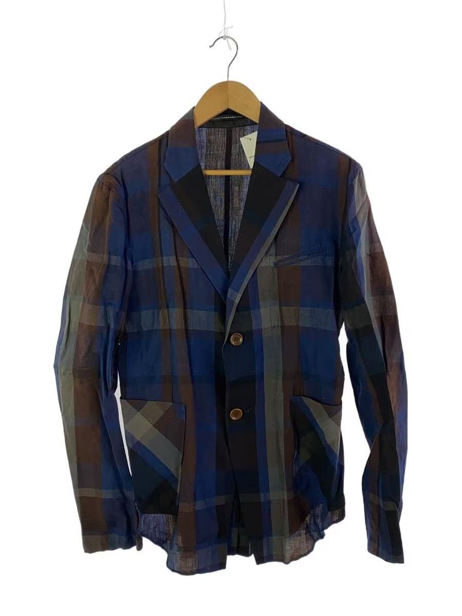 Yohji Yamamoto Checkered Linen Jacket Size US M / EU 48-50 / 2 - 1 Thumbnail