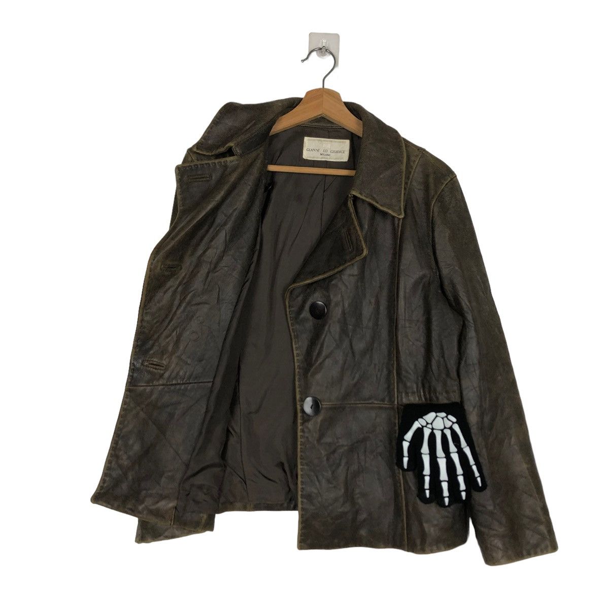 Genuine Leather 🔥90s Vintage Genuine Leather Jacket Gianni Lo GuidiceMilano Size US M / EU 48-50 / 2 - 10 Thumbnail