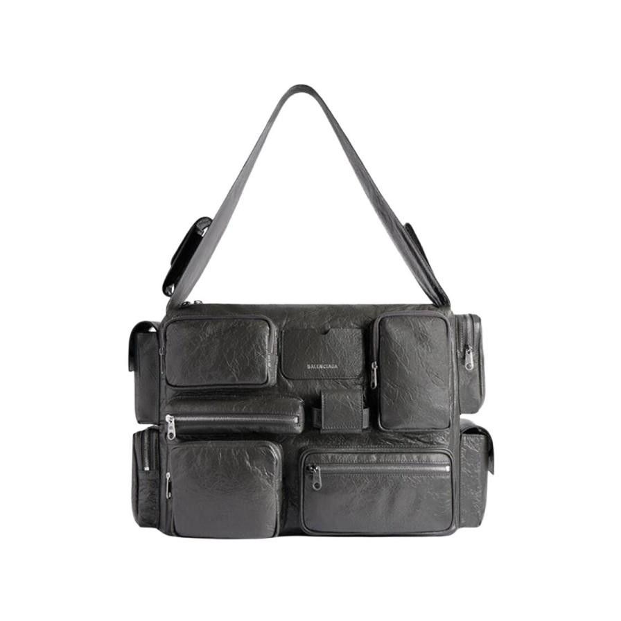 Balenciaga o1la1rc1a0326 Size: OS / Superbusy Sling Bag Large in Grey Size ONE SIZE - 1 Thumbnail