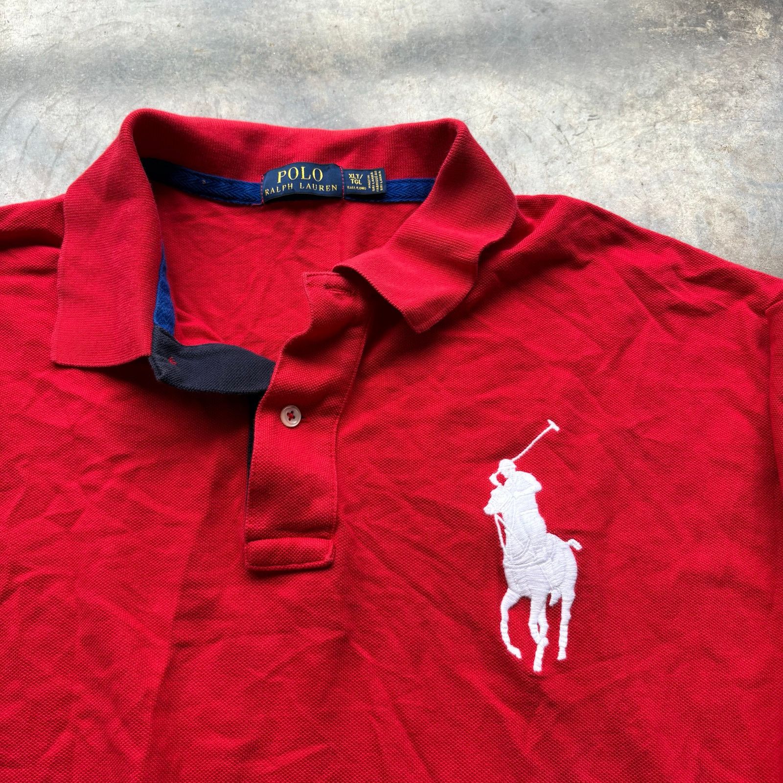 Polo Ralph Lauren Cool Vintage Style Red Big Logo Polo Shirt Size US XL / EU 56 / 4 - 3 Thumbnail