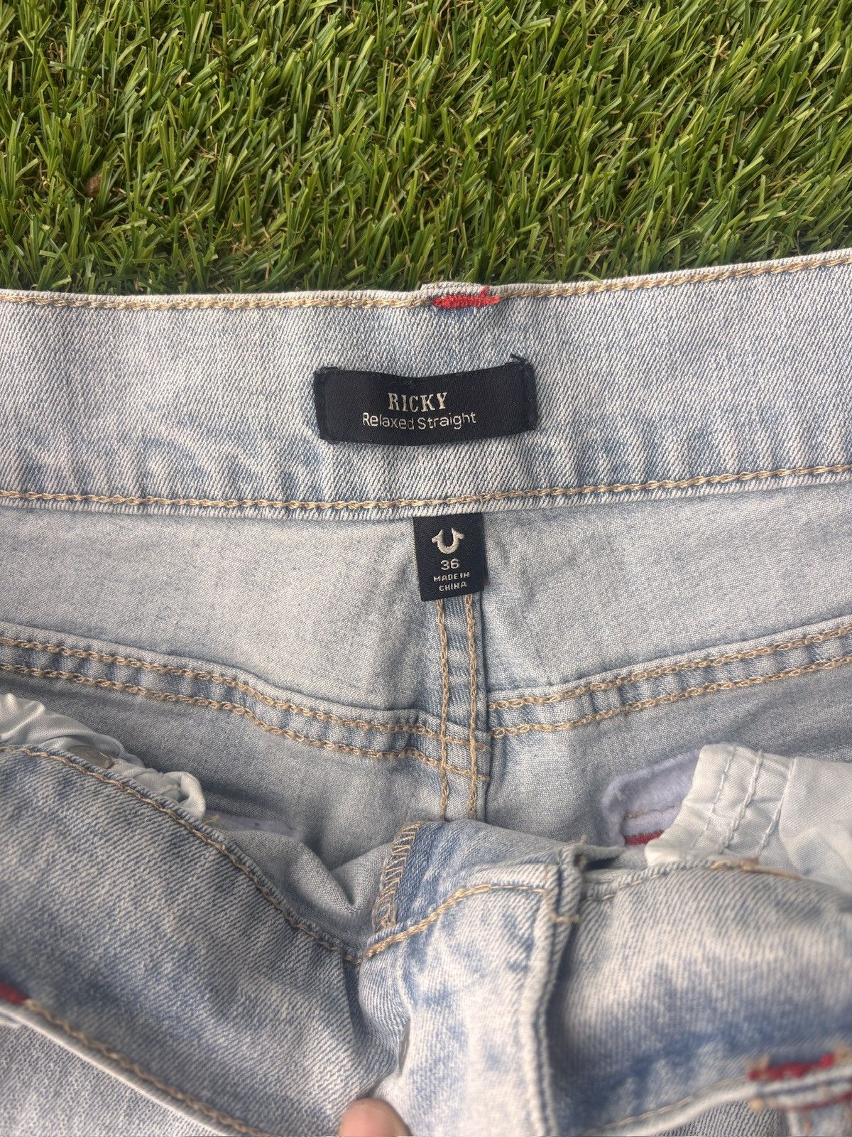 True Religion True Religion Blue Denim Jean Shorts Size US 36 / EU 52 - 6 Thumbnail