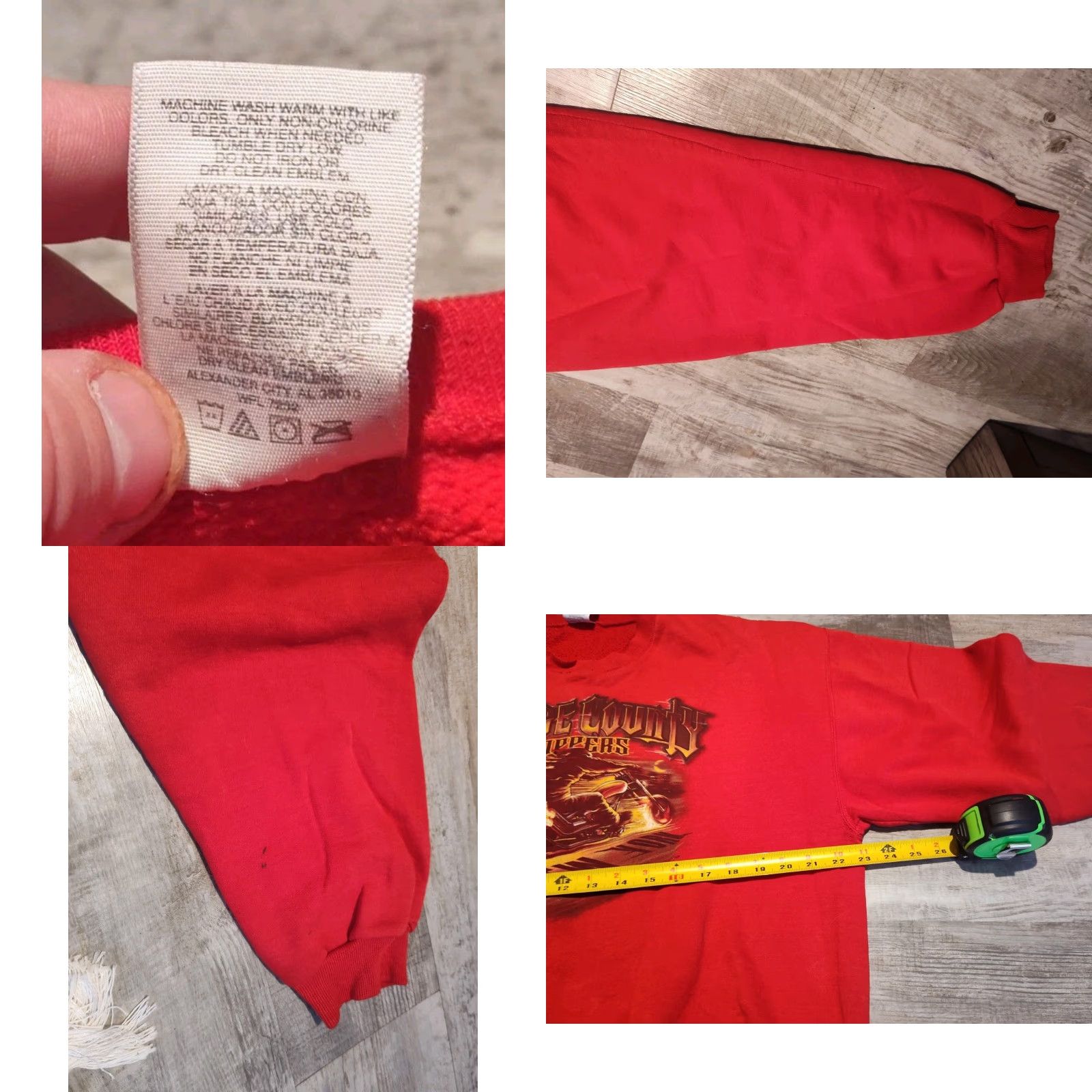 Jerzees VINTAGE Orange County Choppers OCC Crewneck Sweatshirt New York Red L Size US L / EU 52-54 / 3 - 8 Thumbnail