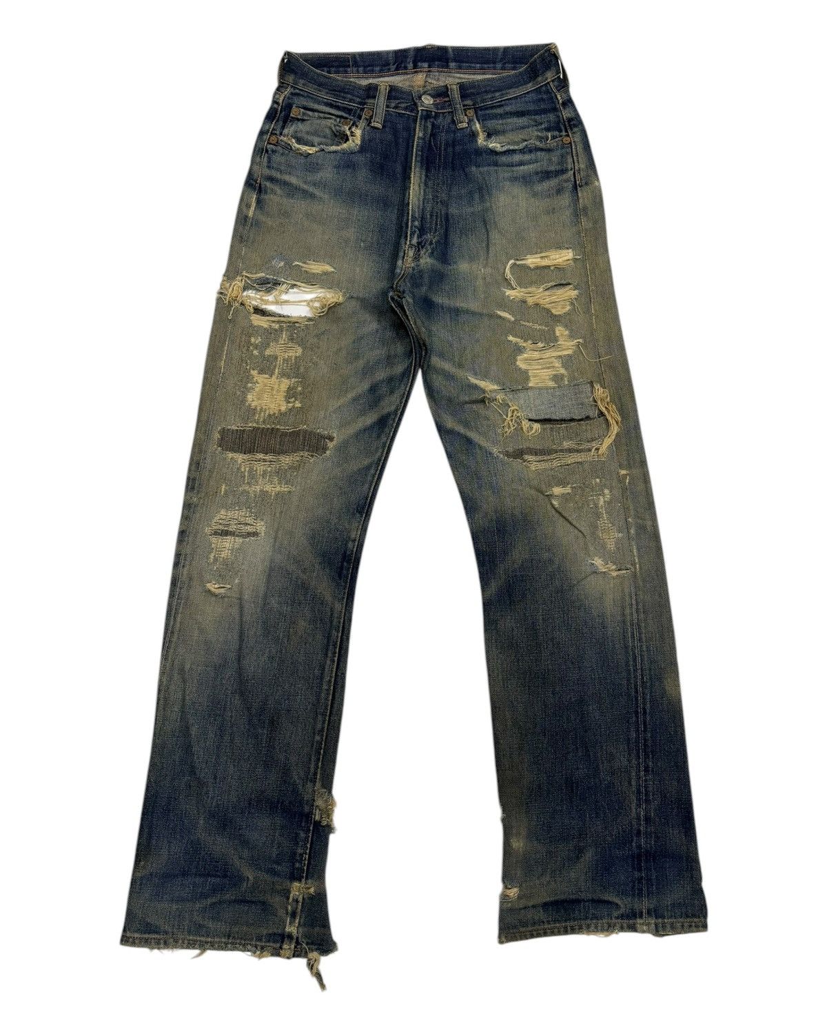 Denime × Undercover 🔥OG DENIME 🇯🇵 JAPAN THRASHED DISTRESS UNDERCOVER DESIGN Size US 29 - 8 Thumbnail